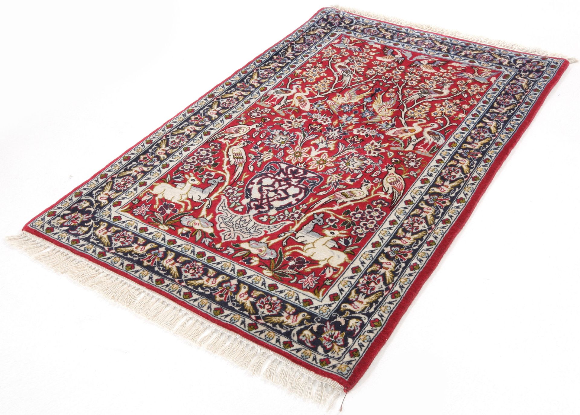 Handgeknüpfter Isfahan Perserteppich 70 × 110 cm