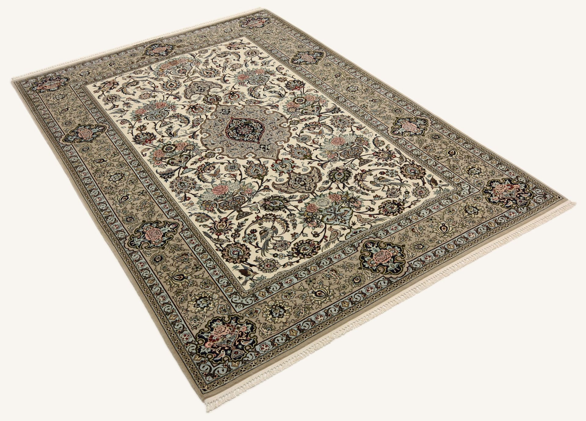 Handgeknüpfter Isfahan Perserteppich 157 × 230 cm