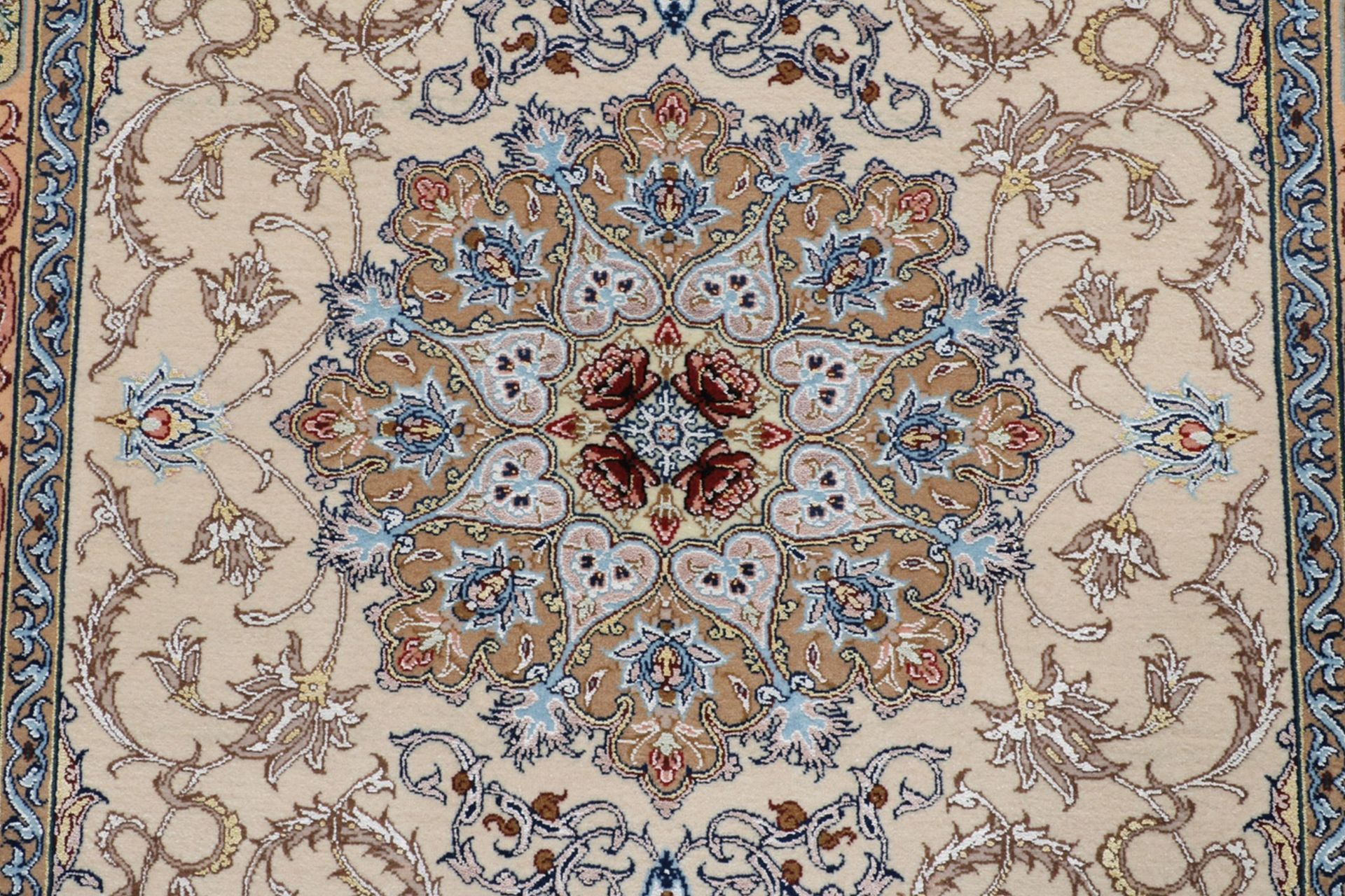 Handgeknüpfter Isfahan Perserteppich 85 × 127 cm