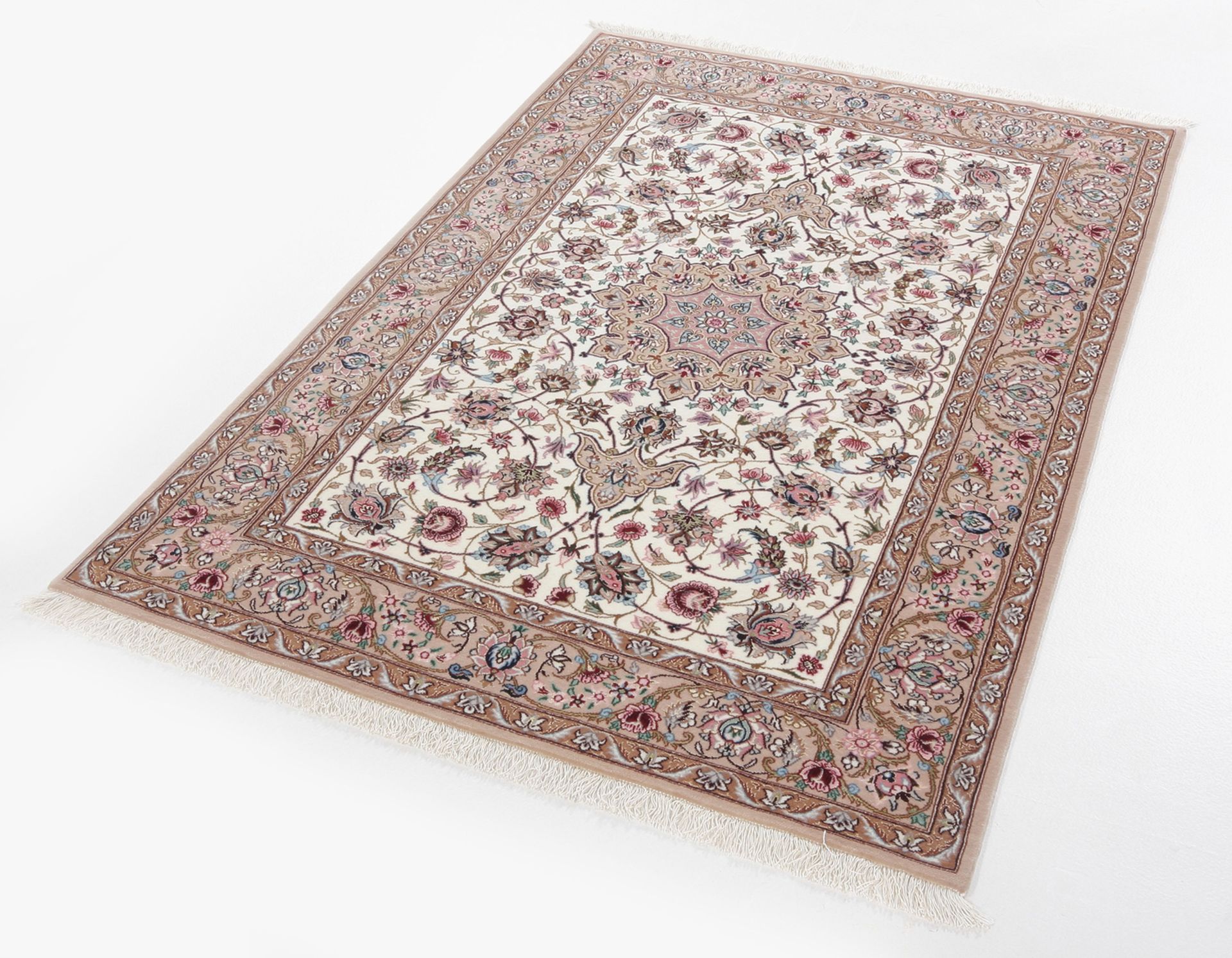 Isfahan Perserteppich aus Iran, 104 × 160 cm