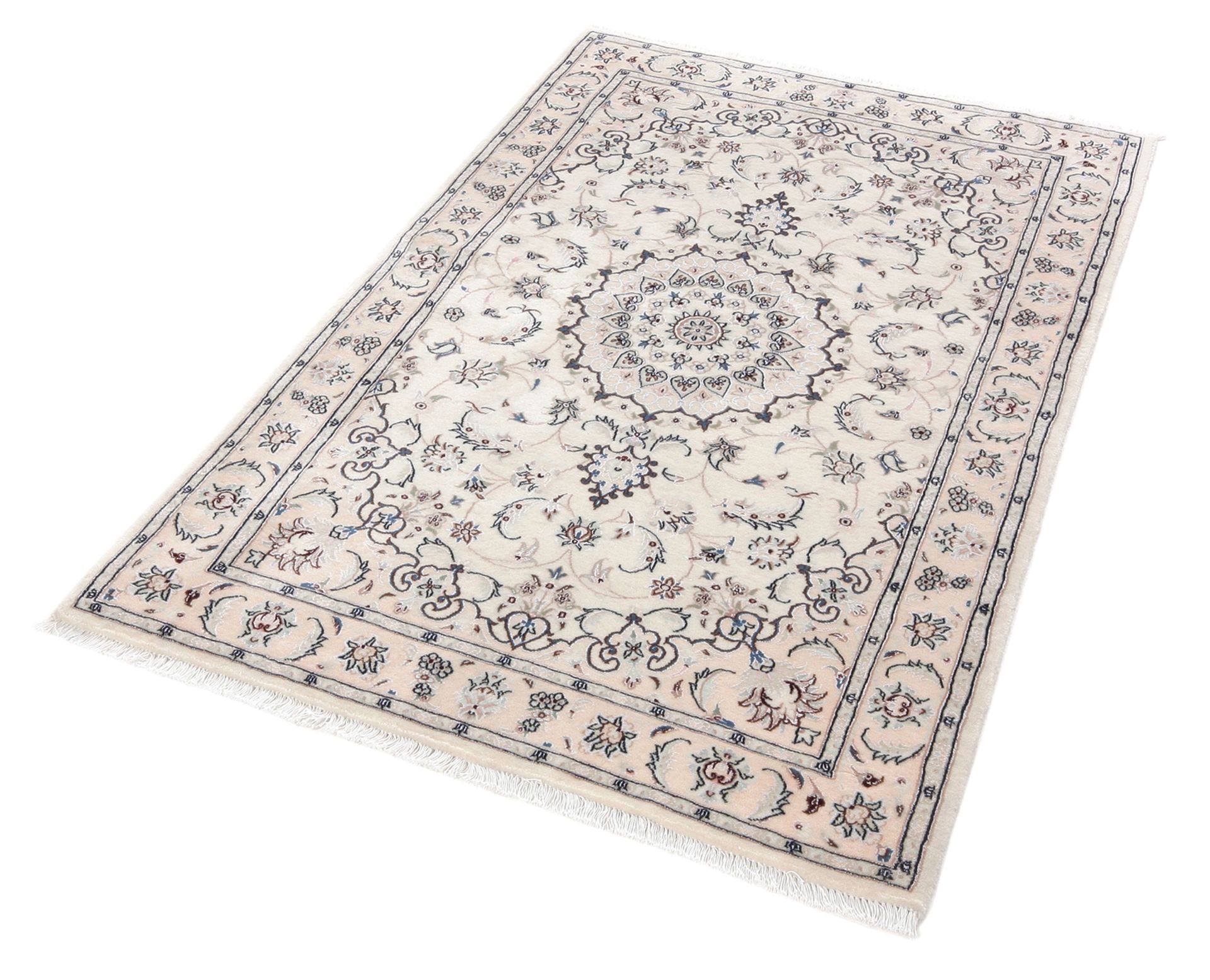 perserteppich-nain-95-x-145-cm-schurwolle-seide-handgeknupft-1 Nain Perserteppich aus Iran, 95 × 145 cm