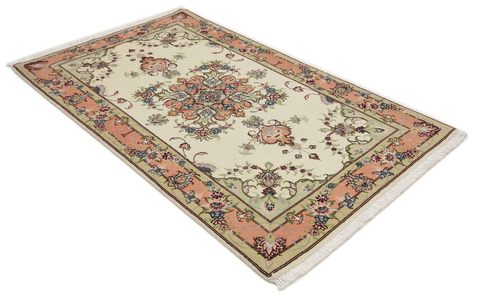 Täbriz Perserteppich aus Iran, 74 × 128 cm