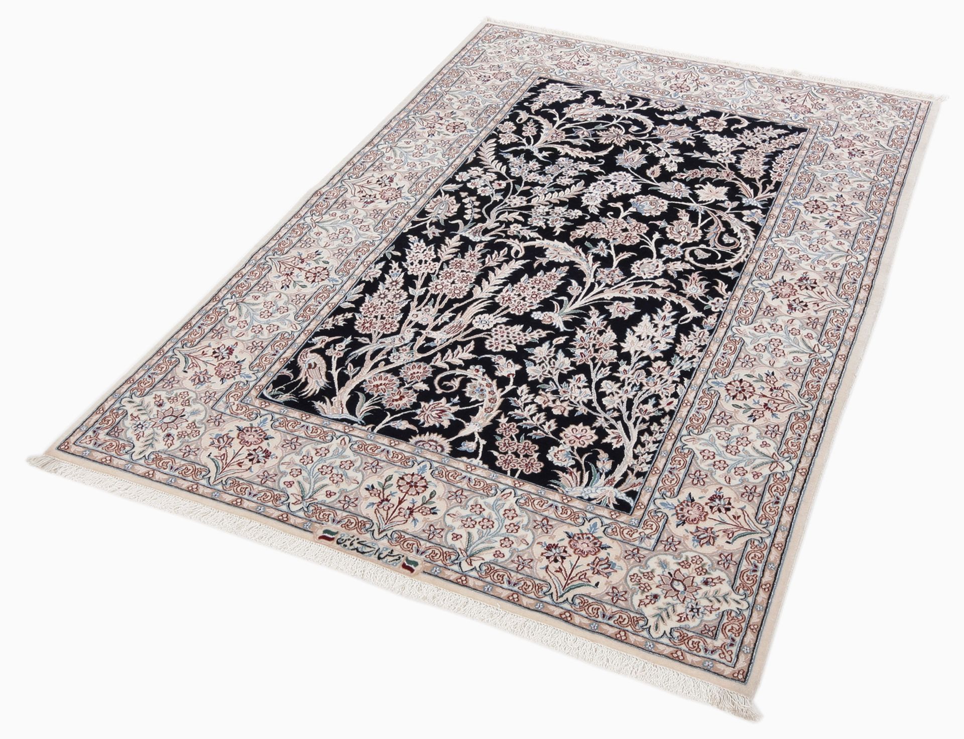 perserteppich-nain-110-x-164-cm-schurwolle-seide-handgeknupft-1 Handgeknüpfter Nain Perserteppich, 110 × 164 cm, Wolle & Seide