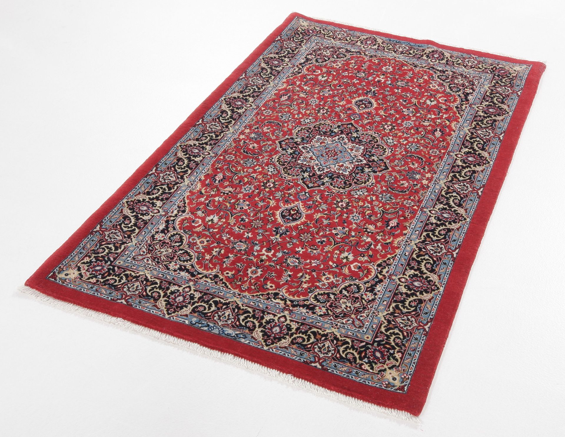 Isfahan Perserteppich aus Iran, 85 × 135 cm