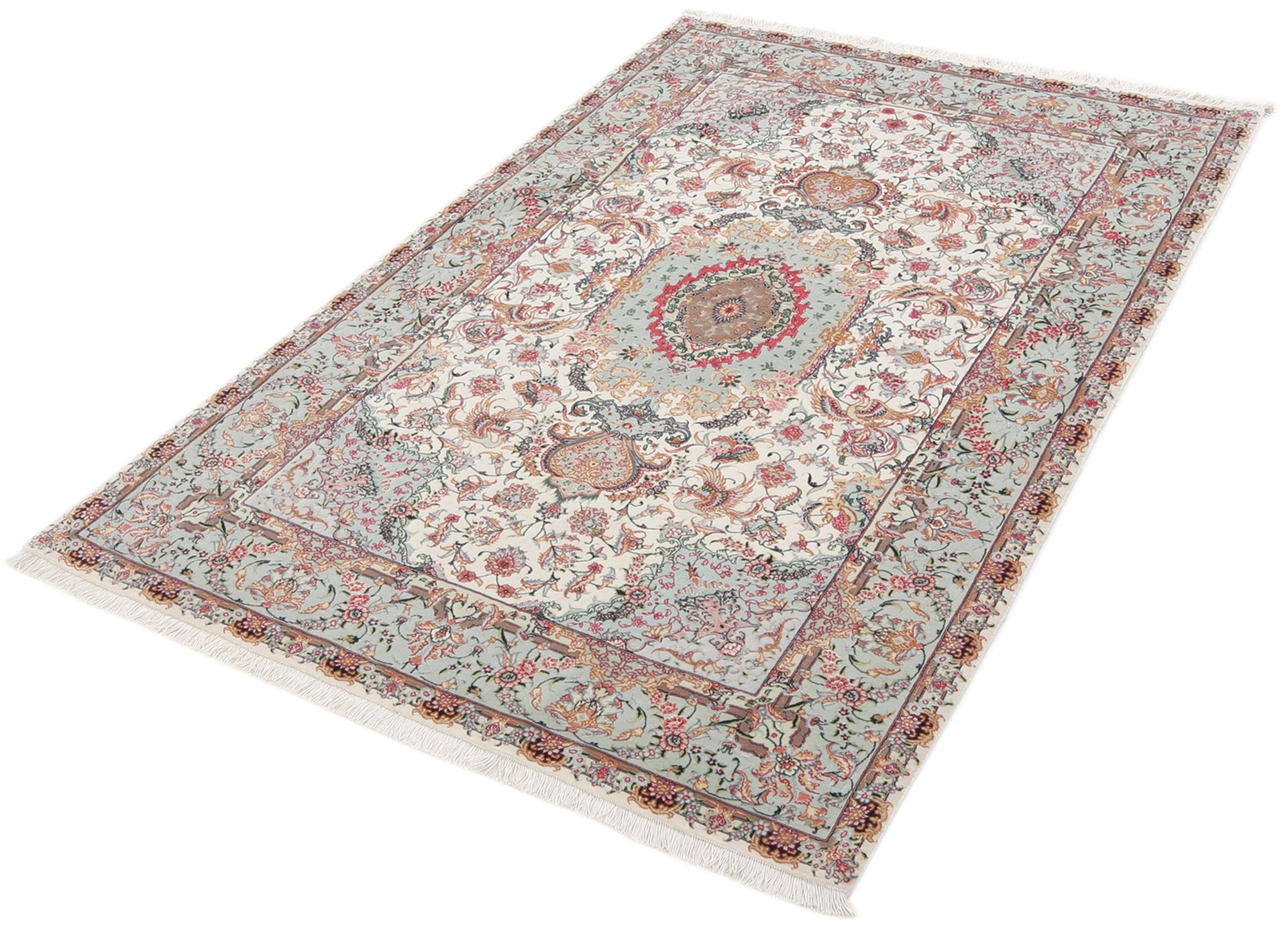 Täbriz Perserteppich aus Iran, 100 × 152 cm