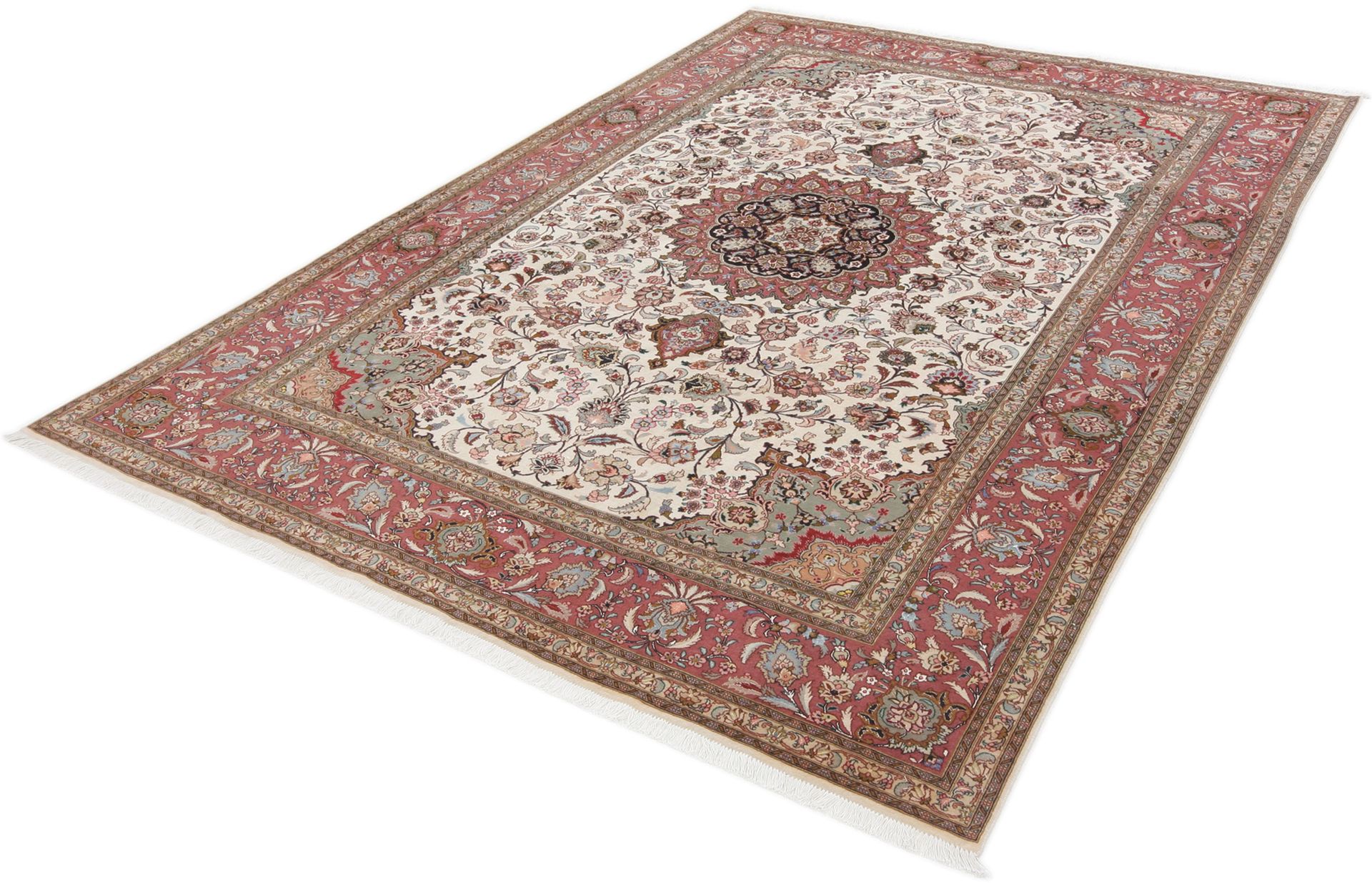 Handgeknüpfter Täbriz Perserteppich 208 × 305 cm