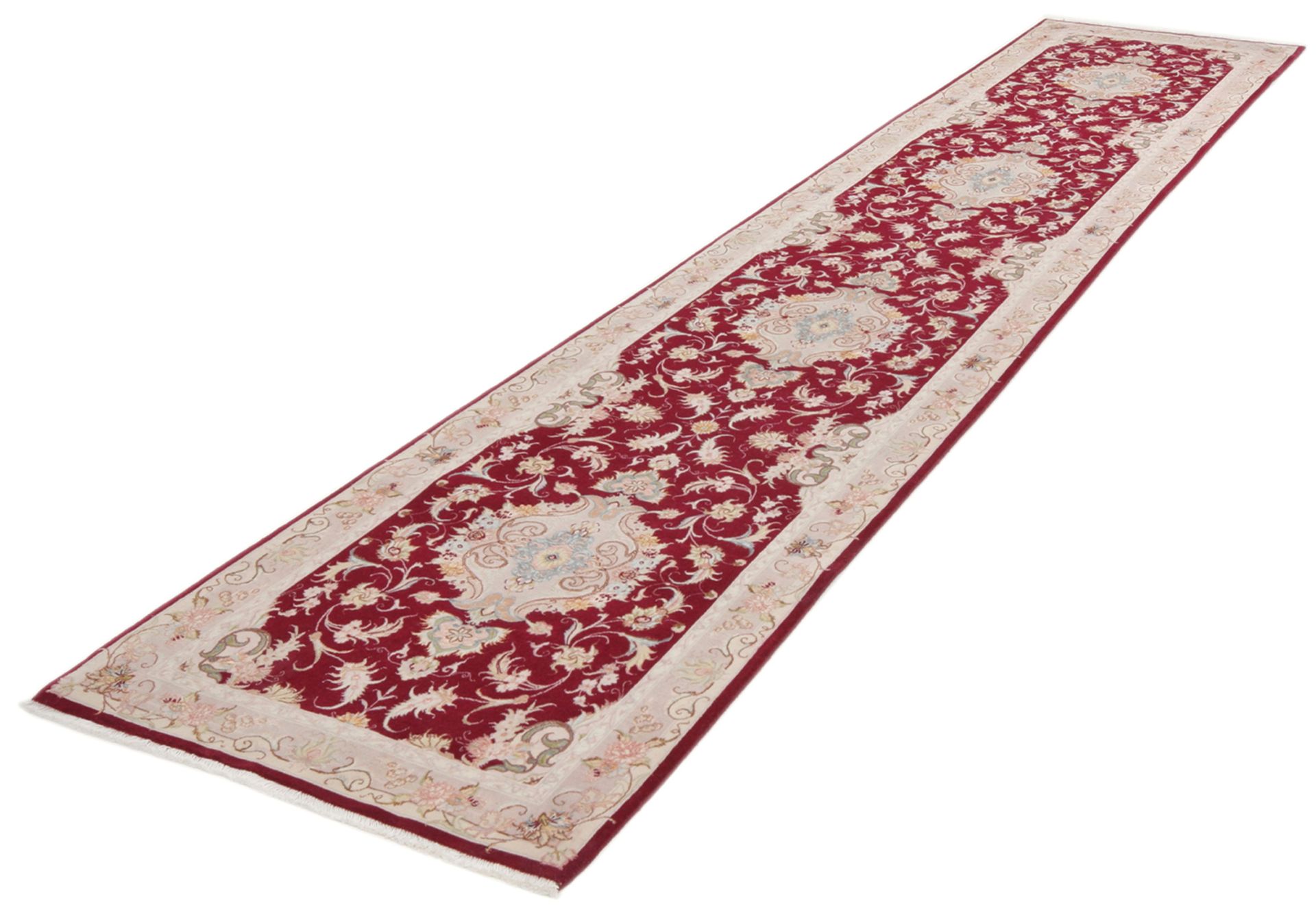 Handgeknüpfter Täbriz Perserteppich 85 × 425 cm
