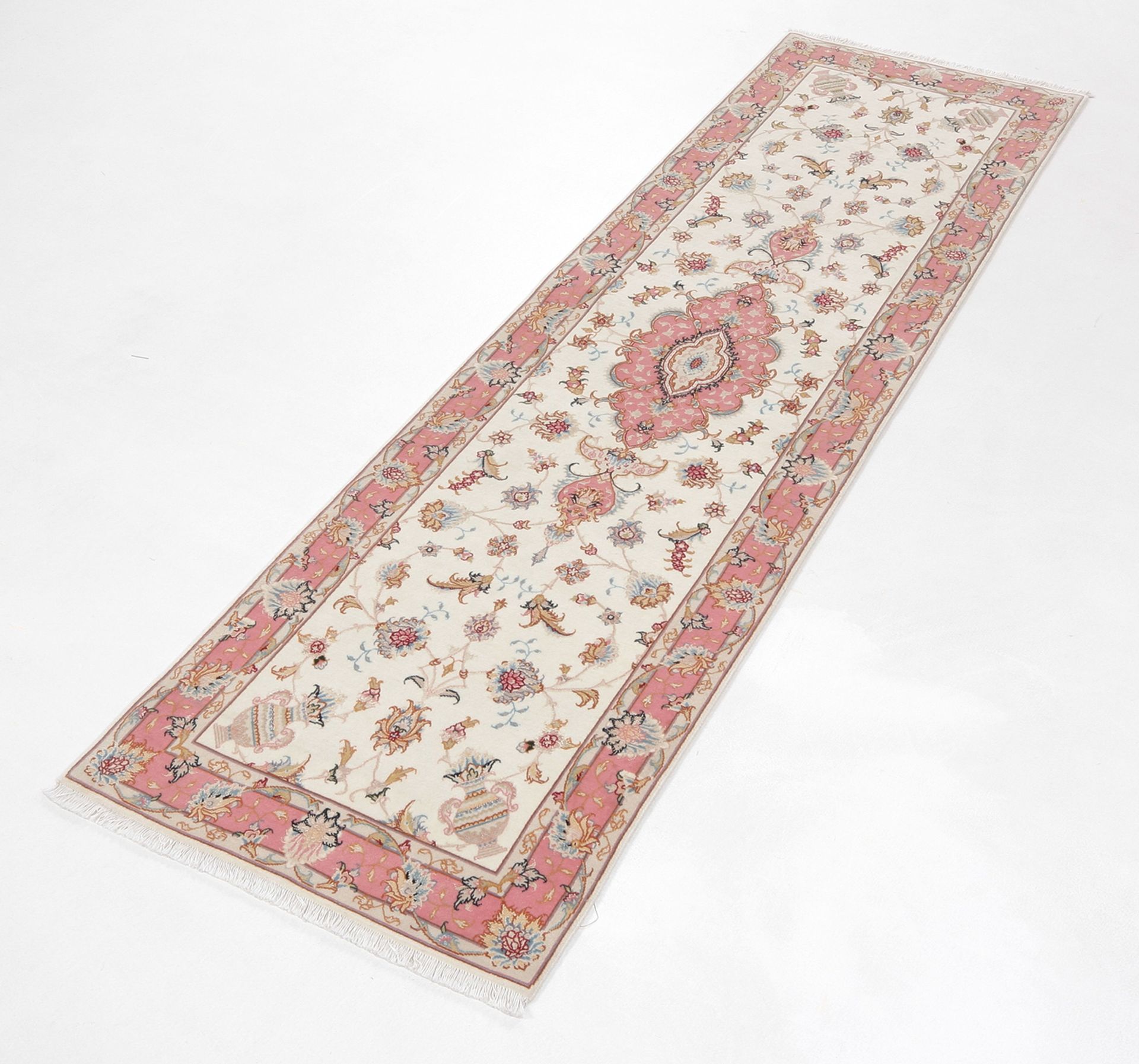 Handgeknüpfter Täbriz Perserteppich 72 × 258 cm