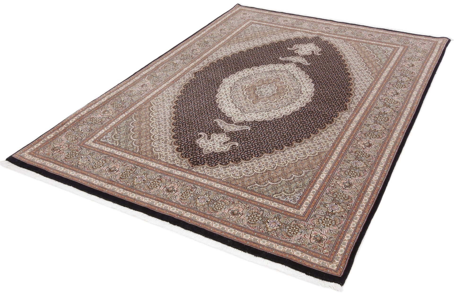 Handgeknüpfter Täbriz Perserteppich 153 × 218 cm