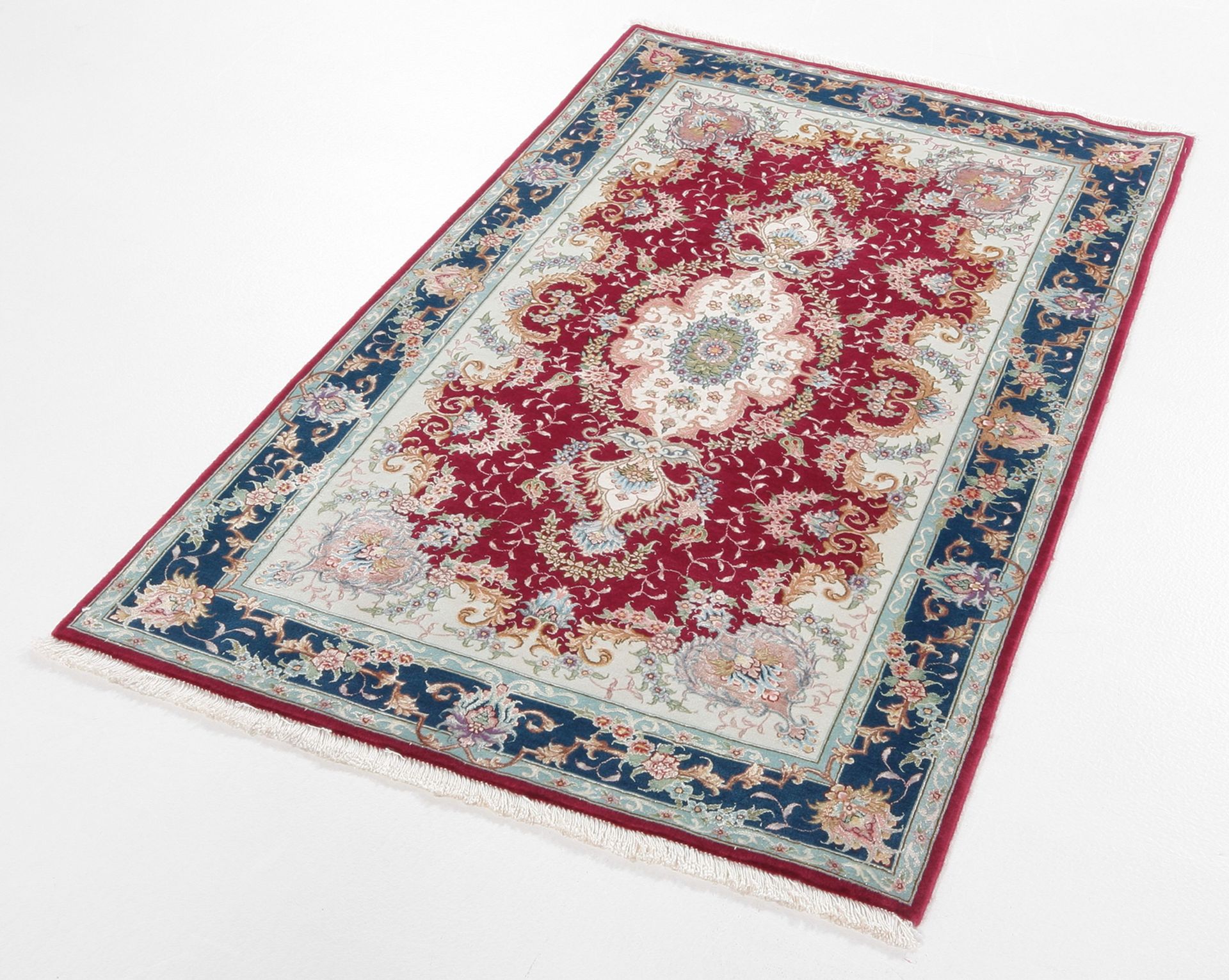 Täbriz Perserteppich aus Iran, 78 × 130 cm