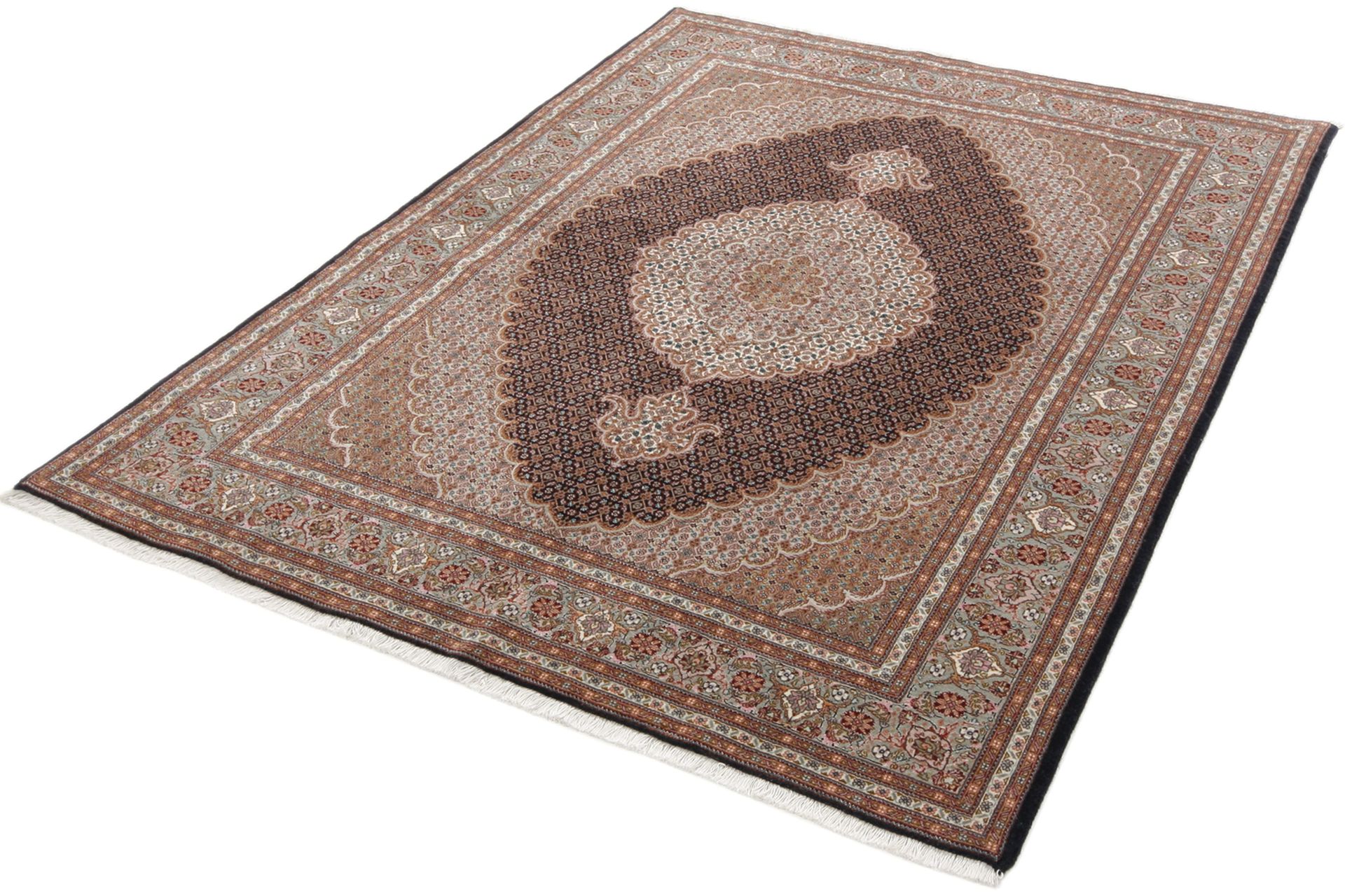 Handgeknüpfter Täbriz Perserteppich 152 × 200 cm