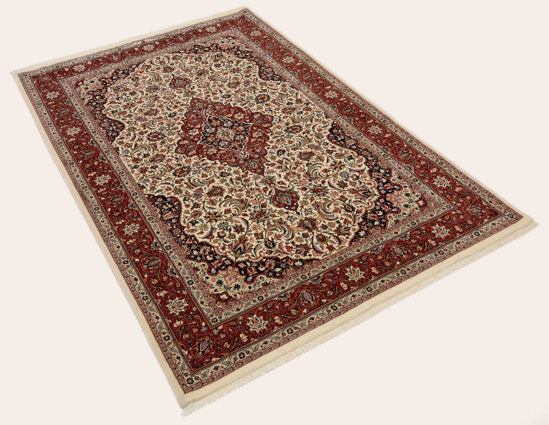 Handgeknüpfter Isfahan Perserteppich 140 × 220 cm