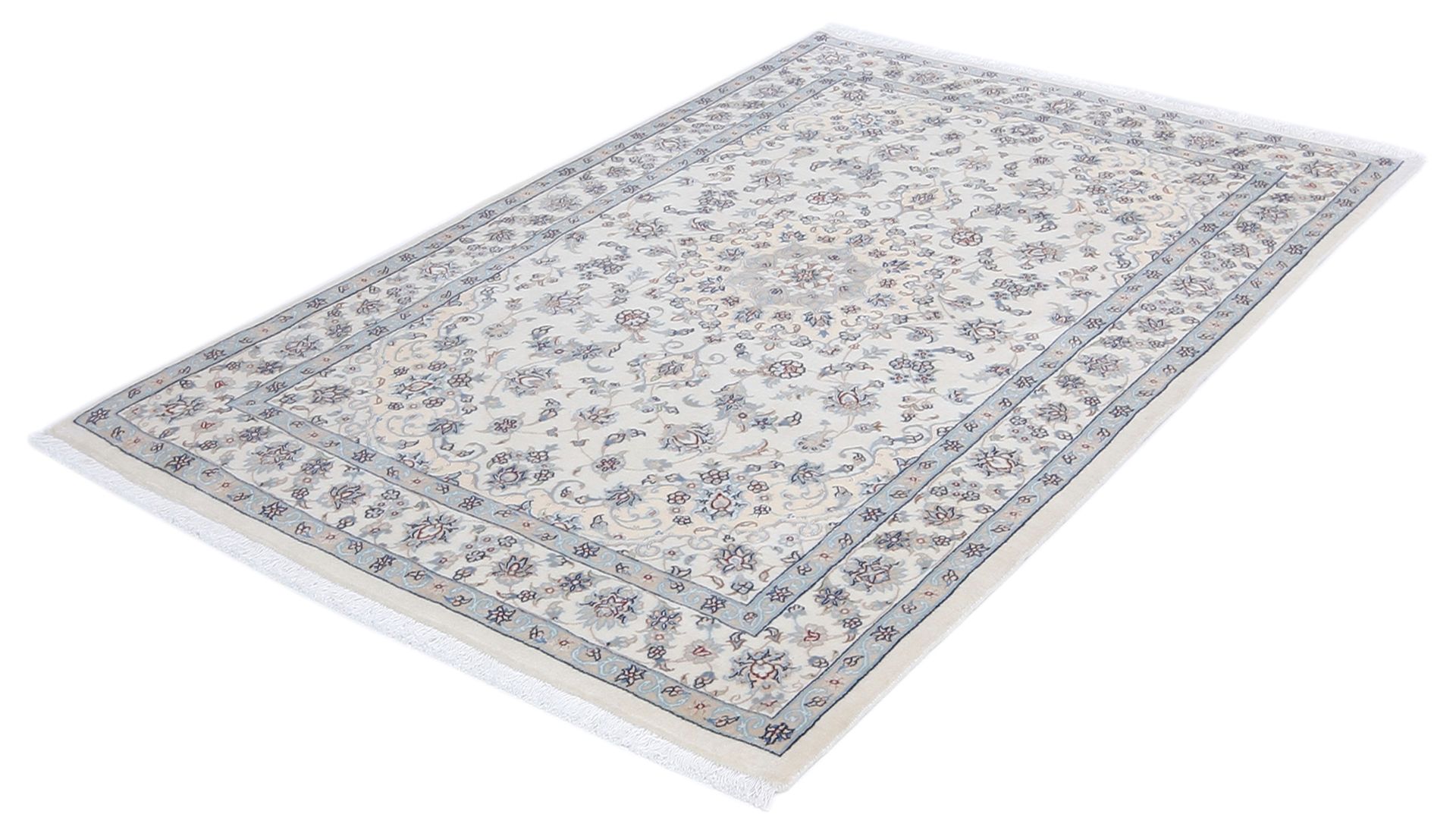 Nain Perserteppich 112 × 158 cm aus Wolle & Seide, handgeknüpft