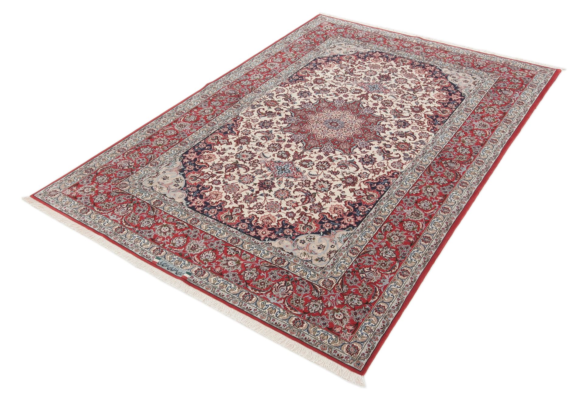 Isfahan Perserteppich aus Iran, 157 × 245 cm