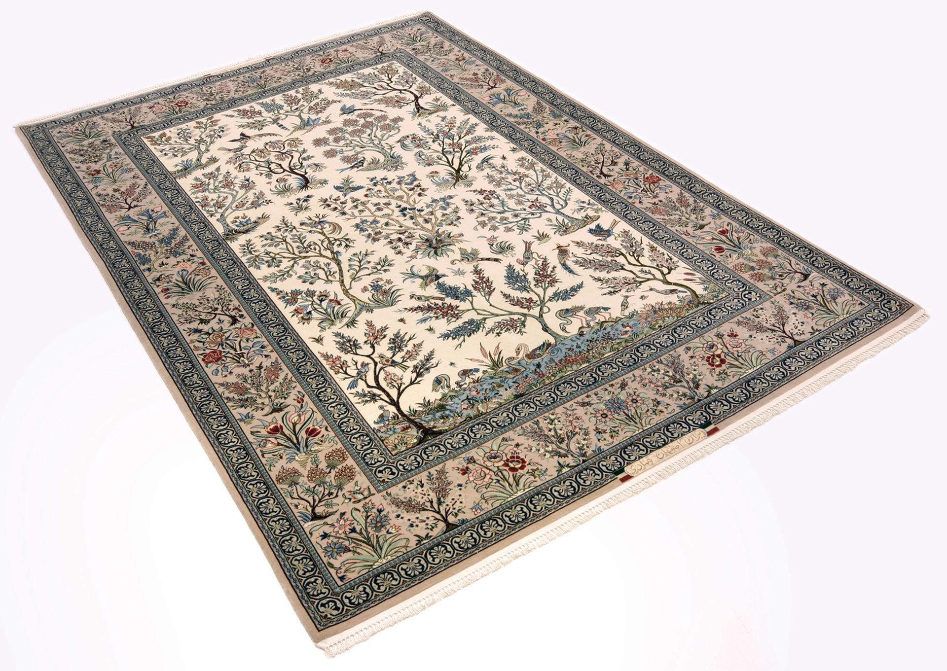 Handgeknüpfter Isfahan Perserteppich 164 × 239 cm