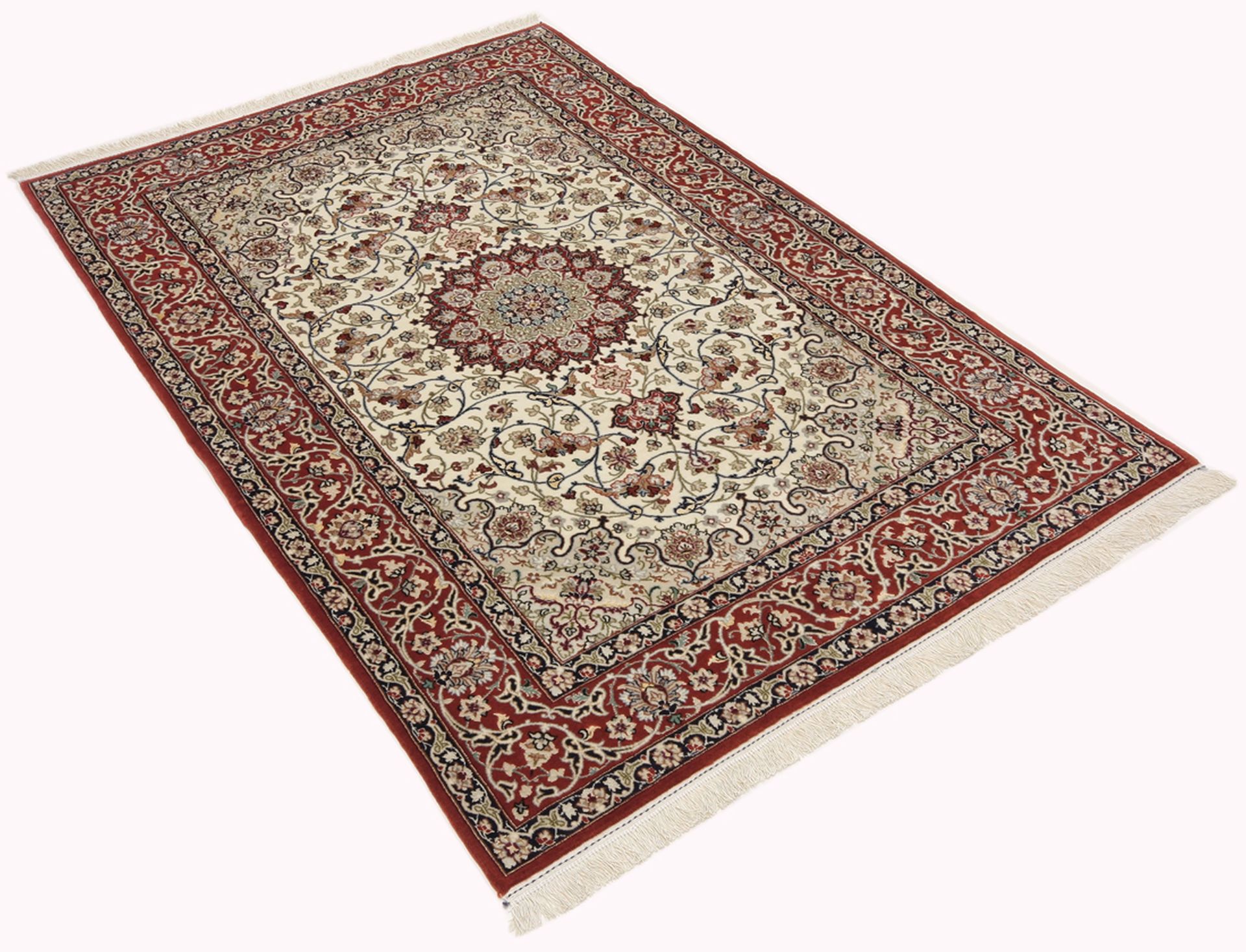 persischer-teppich-isfahan-107-x-167-cm-schurwolle-seide-handgeknupft-1 Isfahan Perserteppich 107 × 167 cm aus Wolle & Seide, handgeknüpft