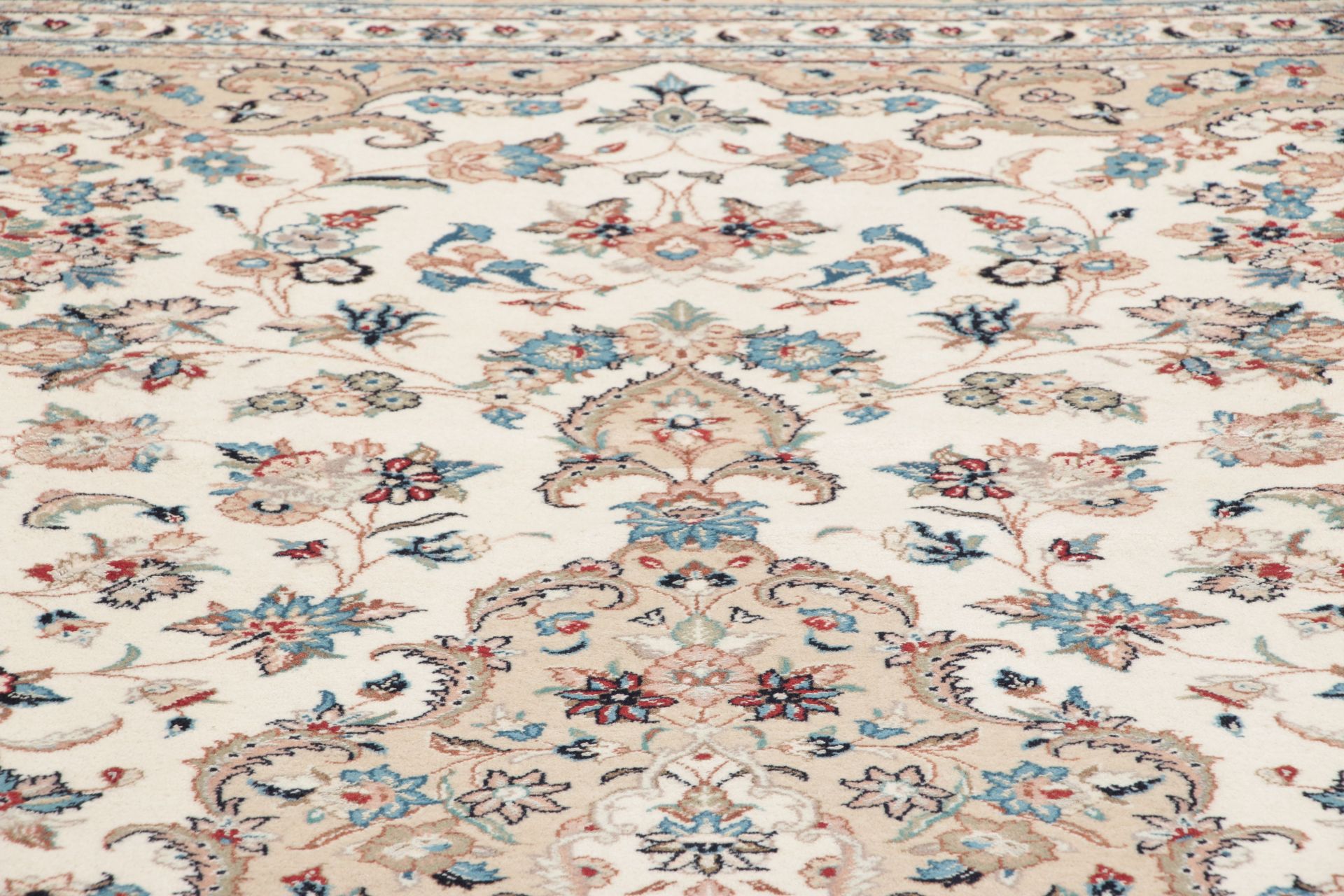 Kashan Perserteppich 249 × 348 cm aus Wolle, handgeknüpft