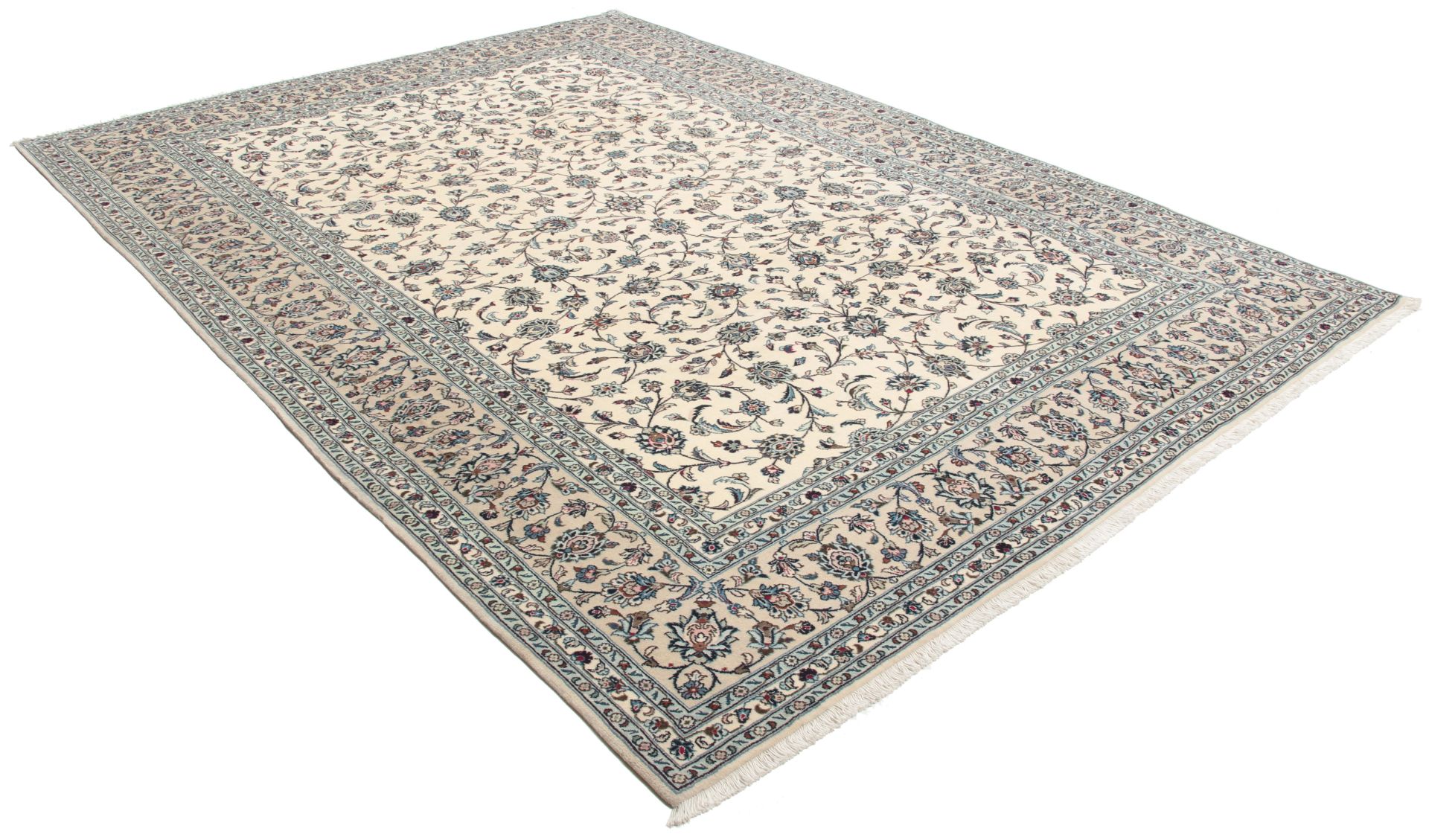 Handgeknüpfter Kashan Perserteppich 252 × 350 cm