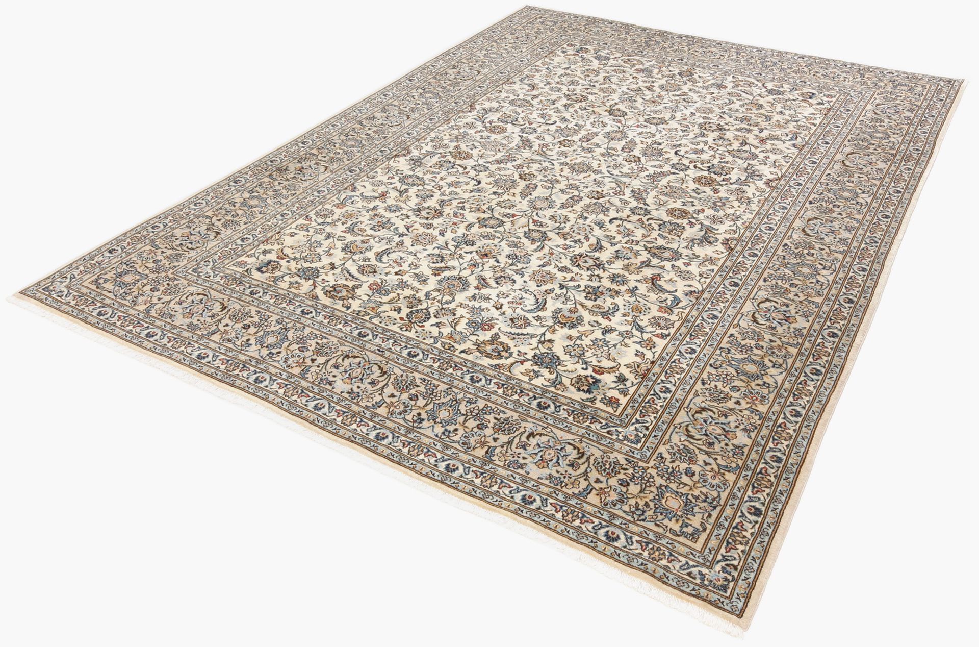 Handgeknüpfter Kashan Perserteppich 245 × 346 cm
