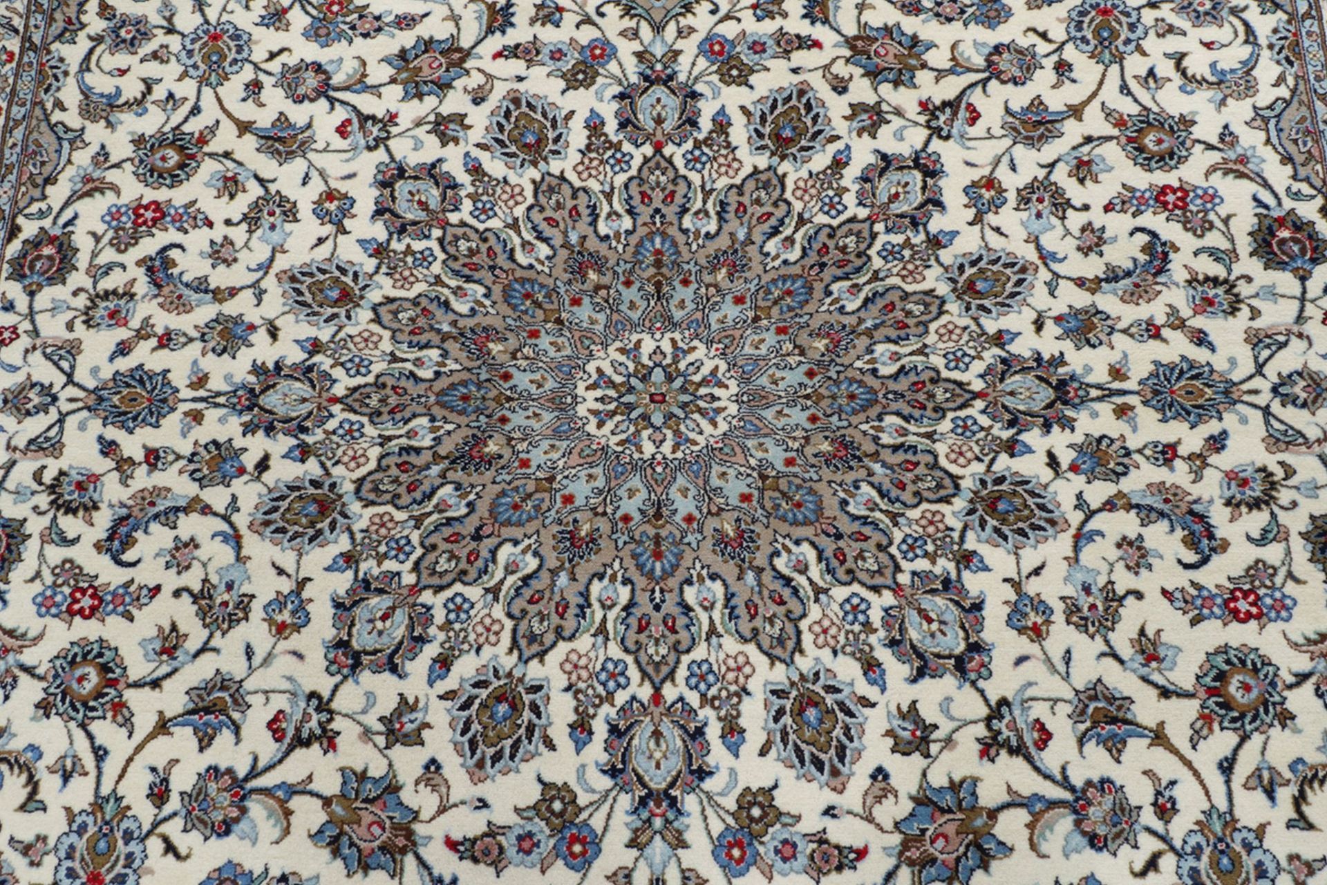 Handgeknüpfter Kashan Perserteppich 253 × 356 cm