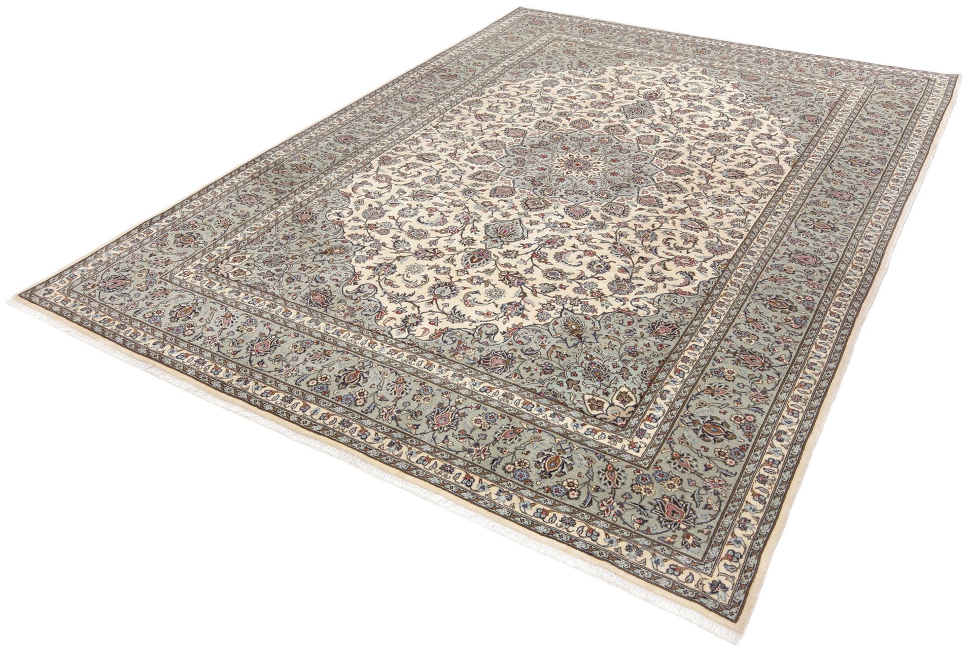 Handgeknüpfter Kashan Perserteppich 256 × 365 cm