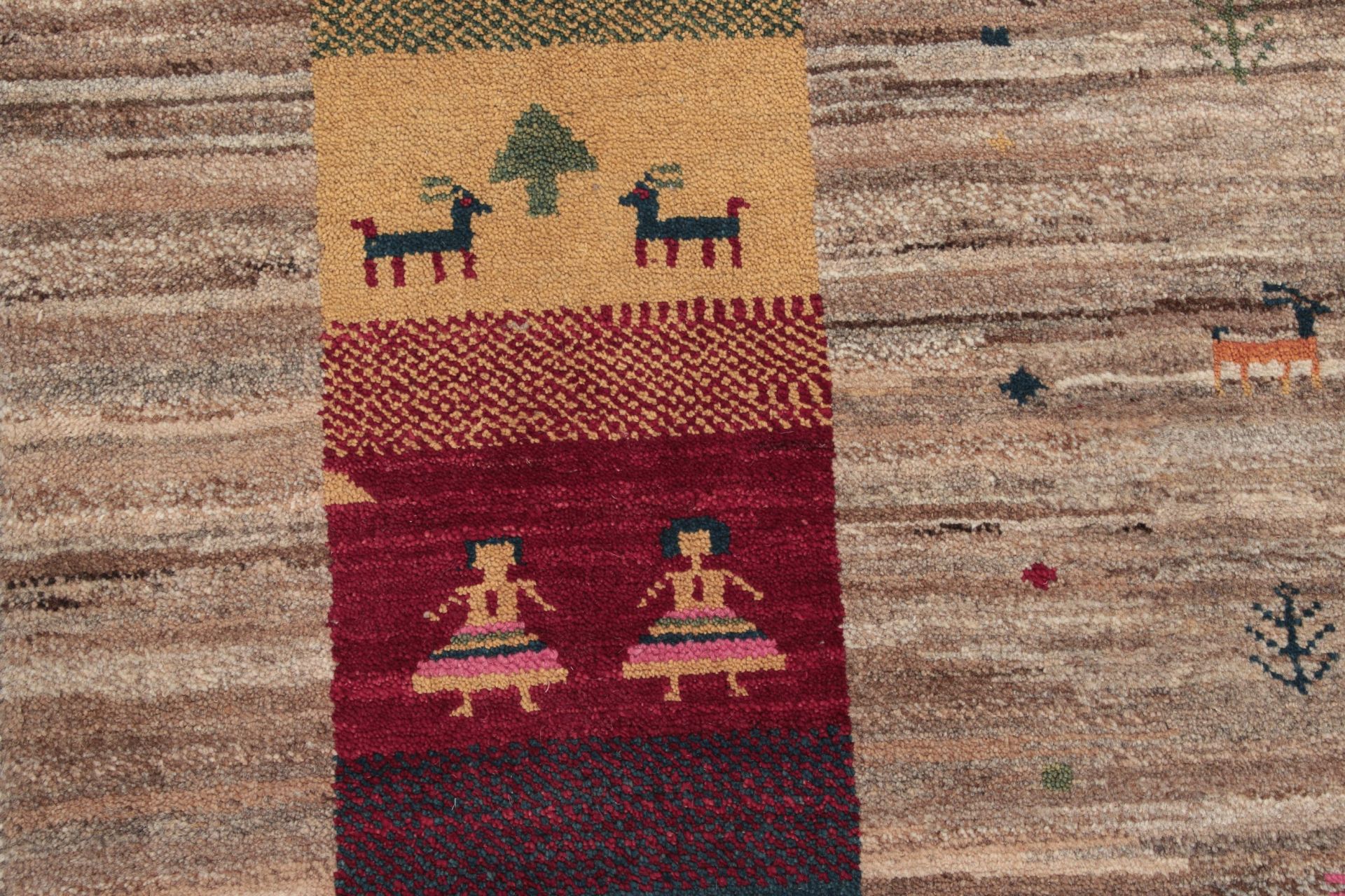 Handgeknüpfter Gabbeh Perserteppich 251 × 341 cm