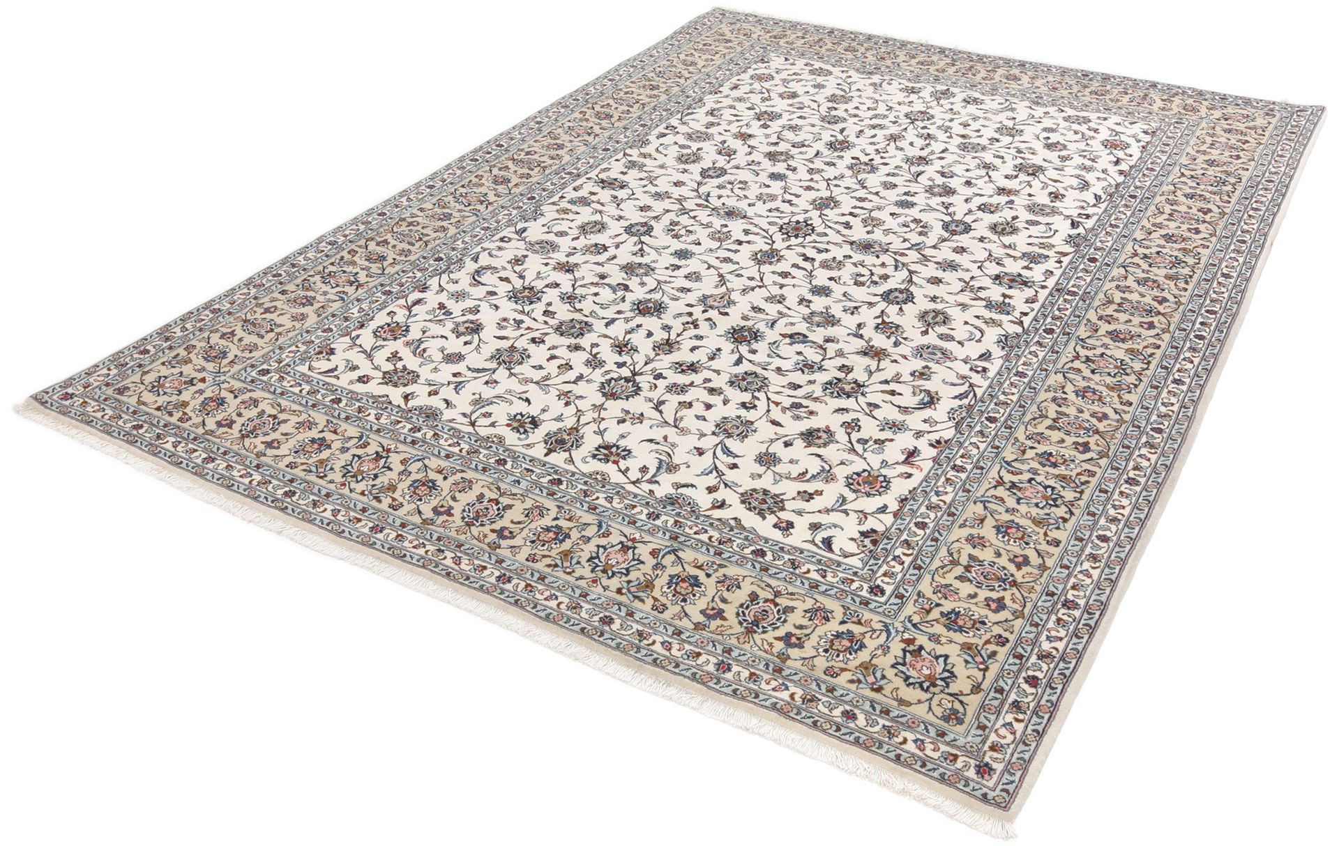 Handgeknüpfter Kashan Perserteppich 251 × 355 cm
