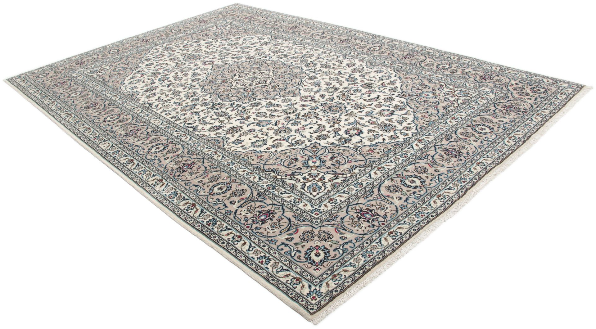 Handgeknüpfter Kashan Perserteppich, 242 × 352 cm, Wolle