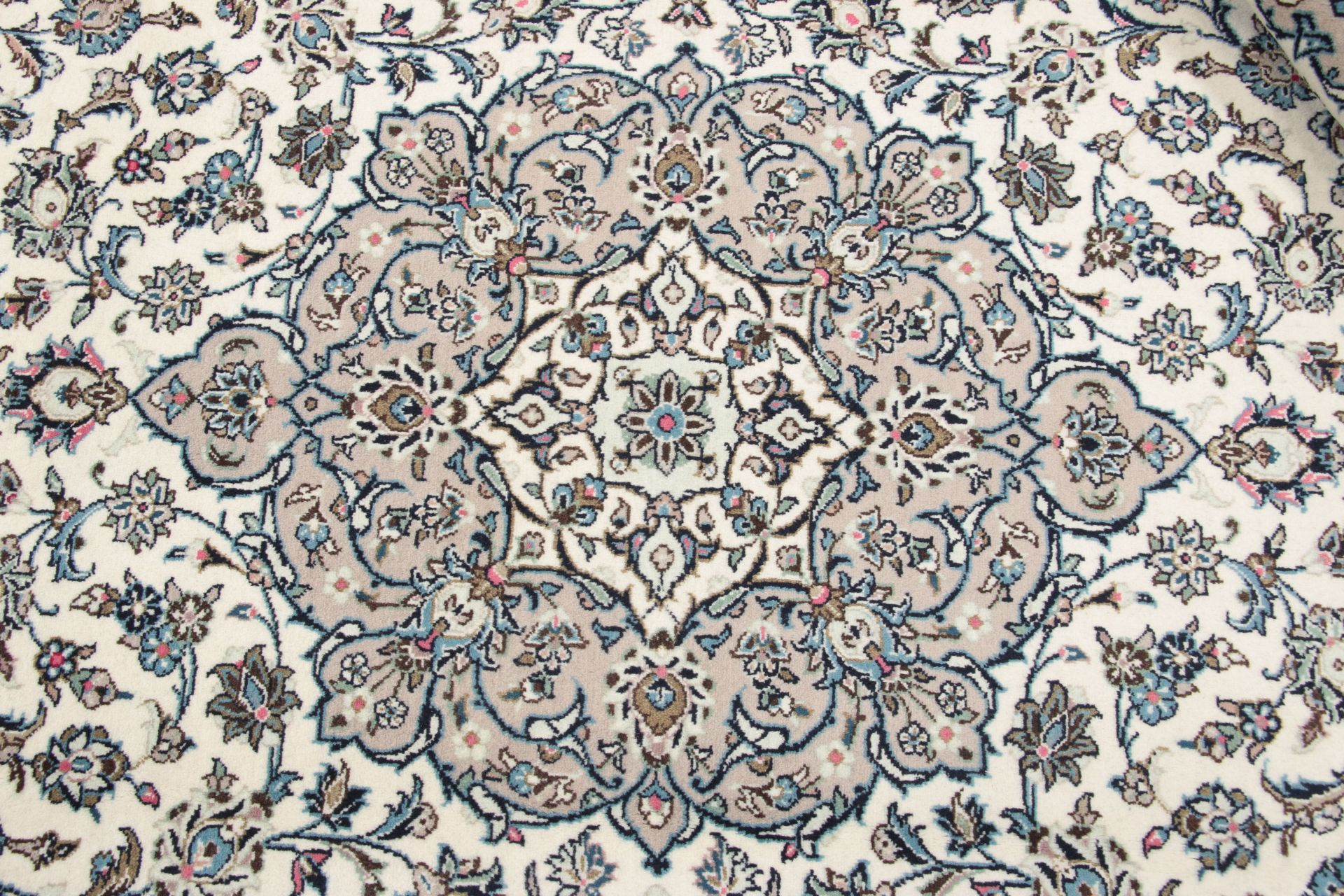Handgeknüpfter Kashan Perserteppich, 242 × 352 cm, Wolle