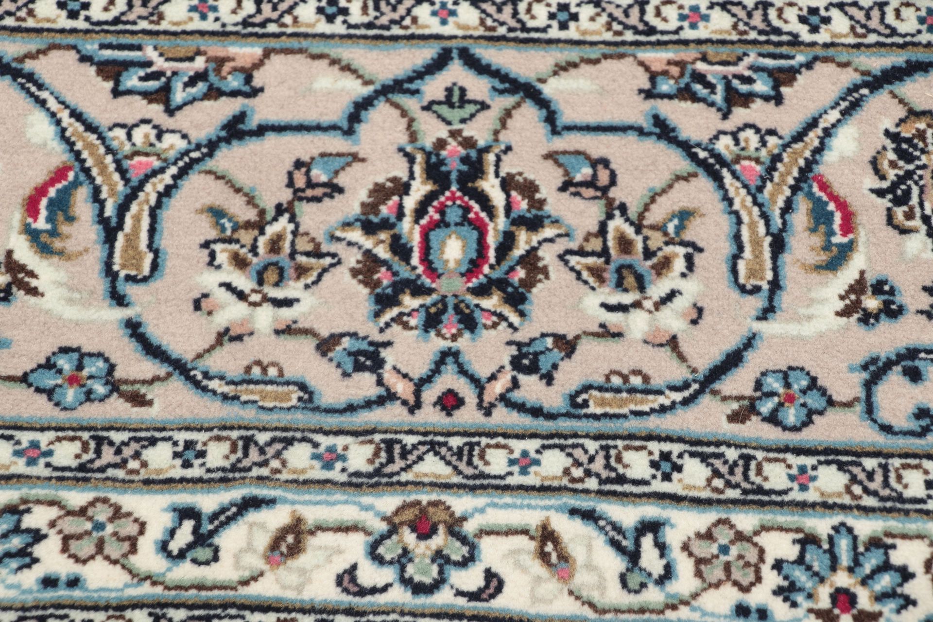 Handgeknüpfter Kashan Perserteppich, 242 × 352 cm, Wolle