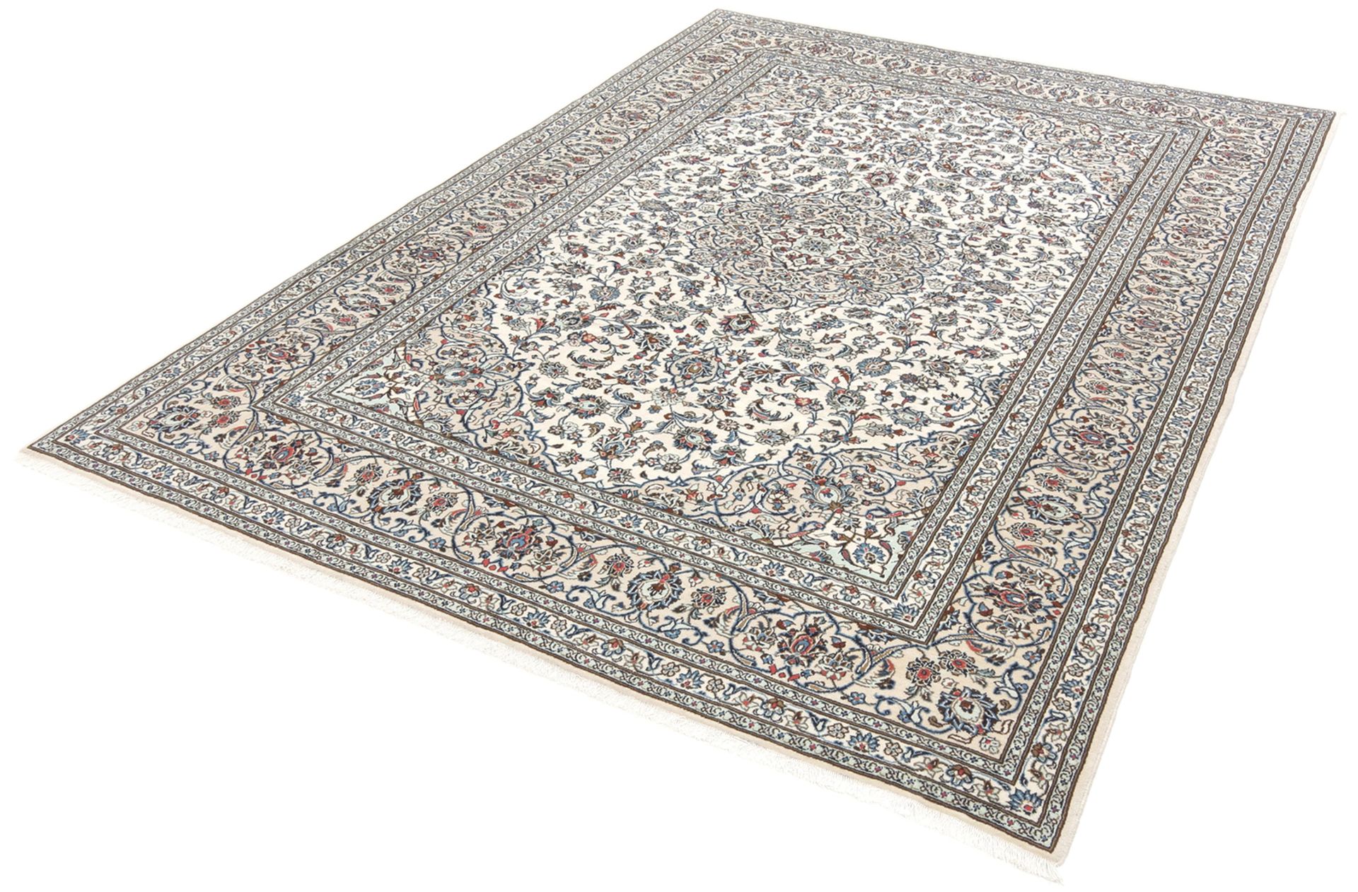 Kashan Perserteppich 246 × 350 cm aus Wolle, handgeknüpft