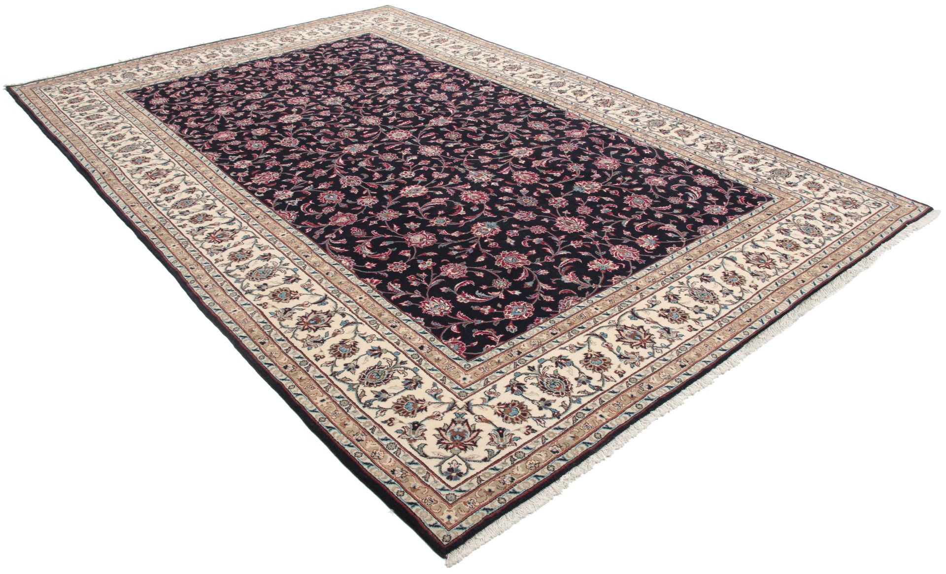 Handgeknüpfter Kashan Perserteppich 245 × 360 cm