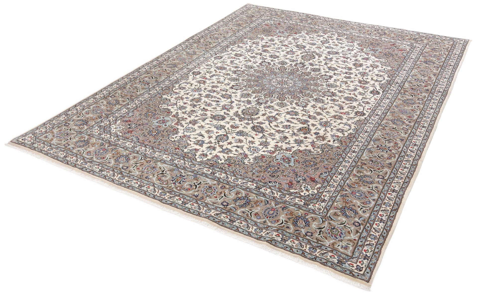 Kashan Perserteppich 252 × 347 cm aus Wolle, handgeknüpft