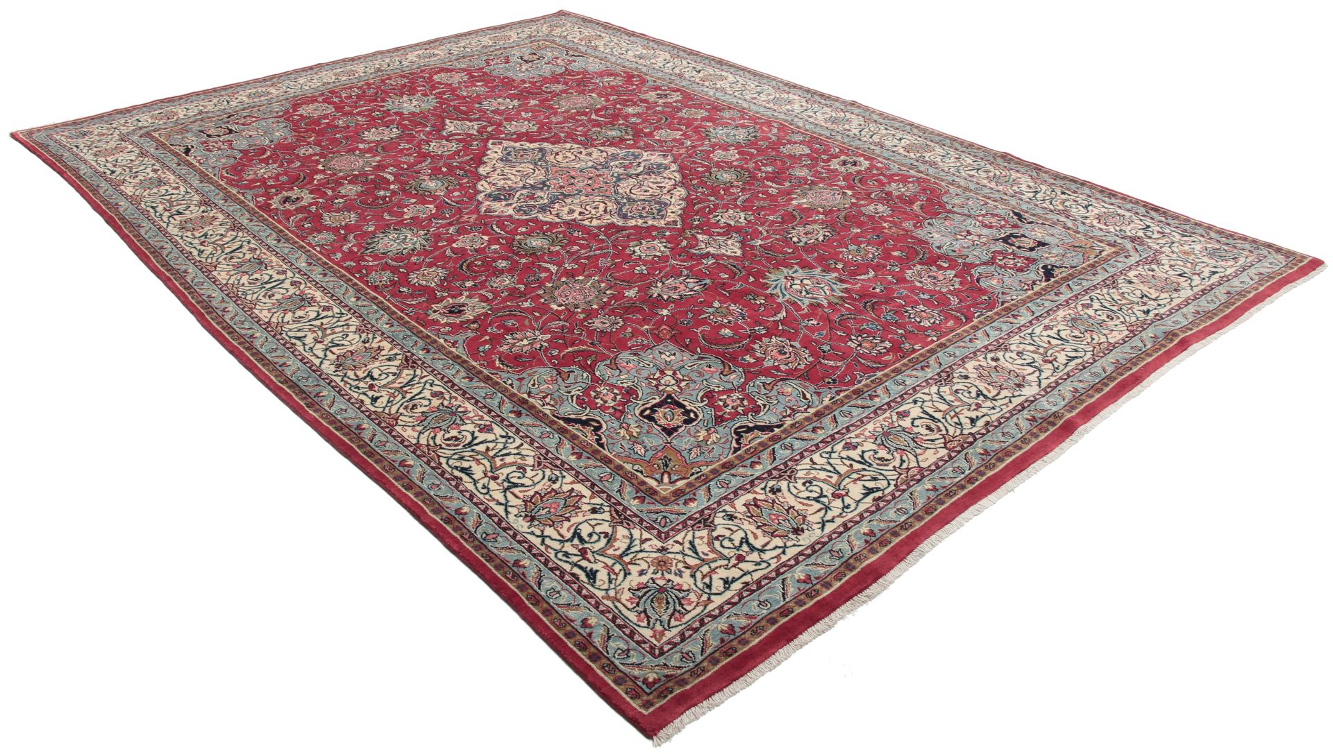 Handgeknüpfter Sarough Perserteppich, 270 × 375 cm, Wolle