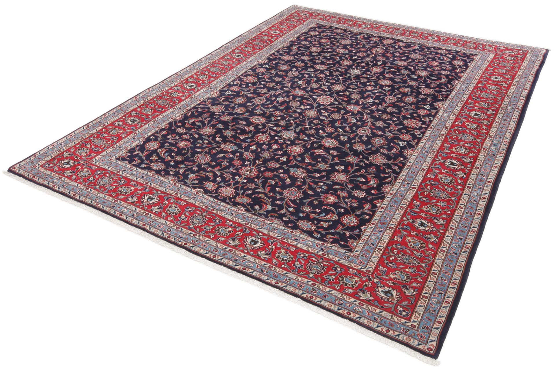 Kashan Perserteppich 245 × 337 cm aus Wolle, handgeknüpft