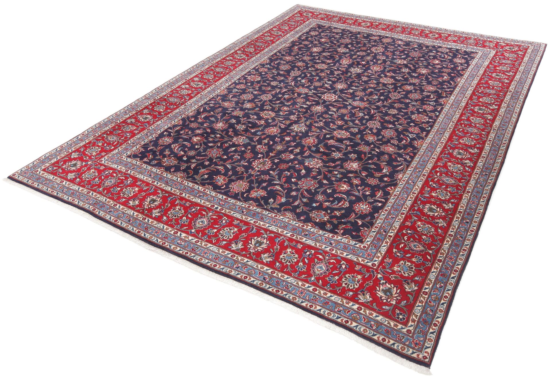Kashan Perserteppich 244 × 350 cm aus Wolle, handgeknüpft