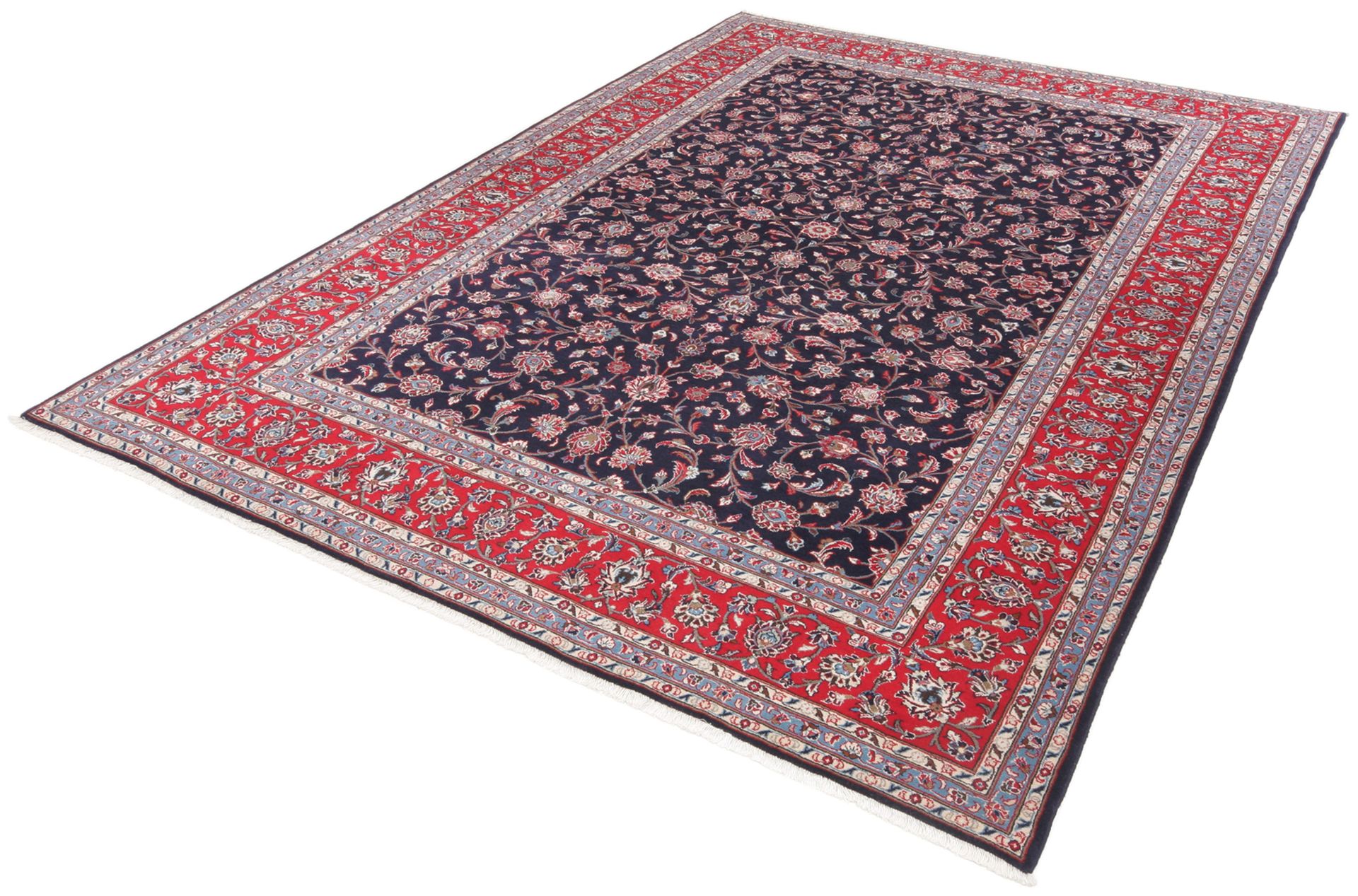 Kashan Perserteppich 252 × 357 cm aus Wolle, handgeknüpft
