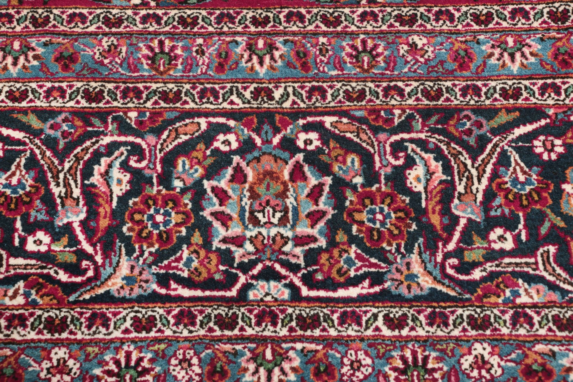 Handgeknüpfter Kashan Perserteppich, 235 × 347 cm, Wolle