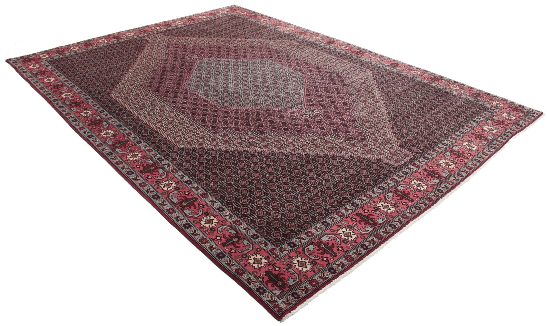 perserteppich-senneh-248-x-345-cm-schurwolle-handgeknupft-1 Handgeknüpfter Hamadan Perserteppich, 248 × 345 cm, Wolle