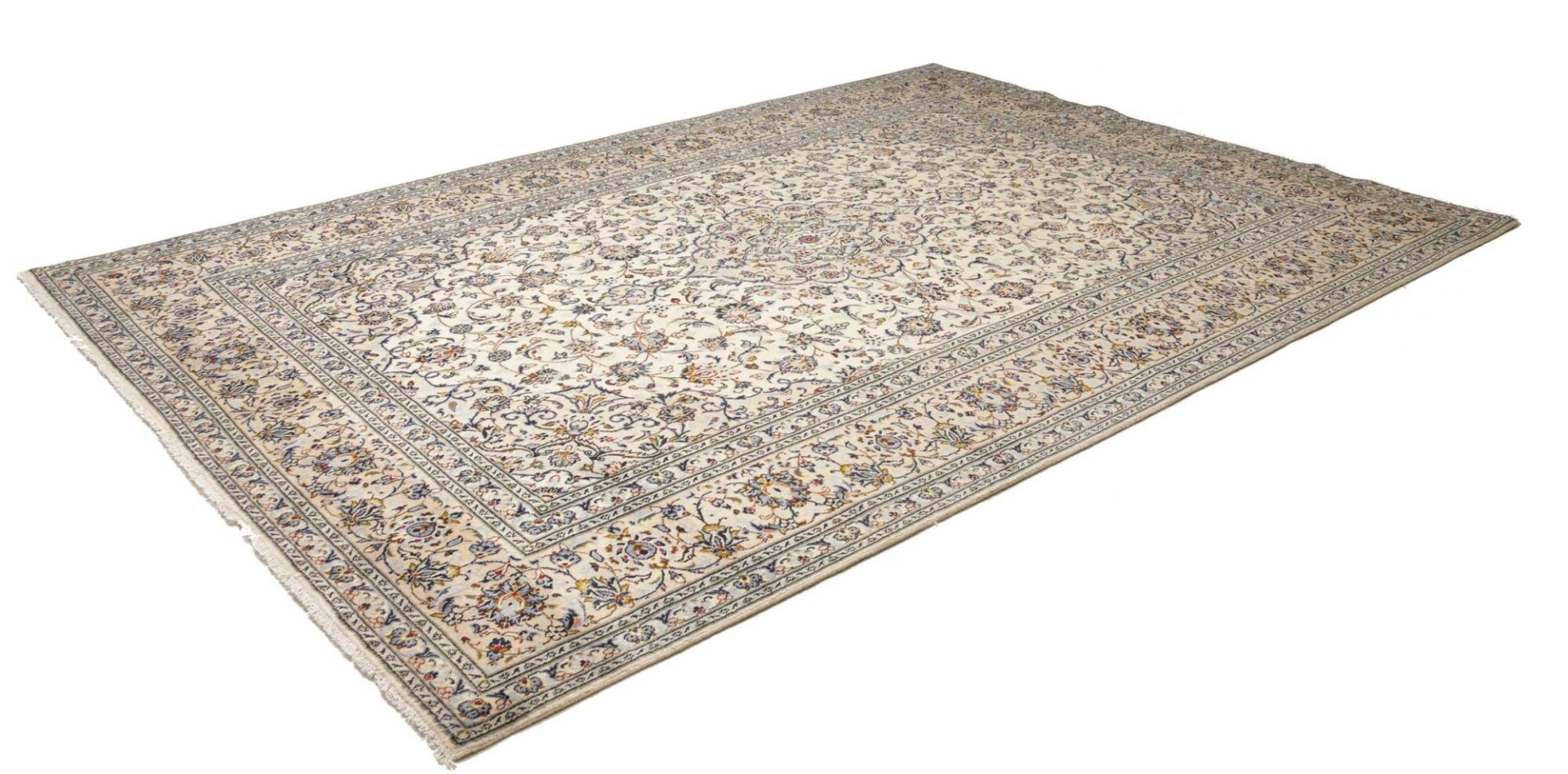 Handgeknüpfter Kashan Perserteppich, 241 × 354 cm, Wolle