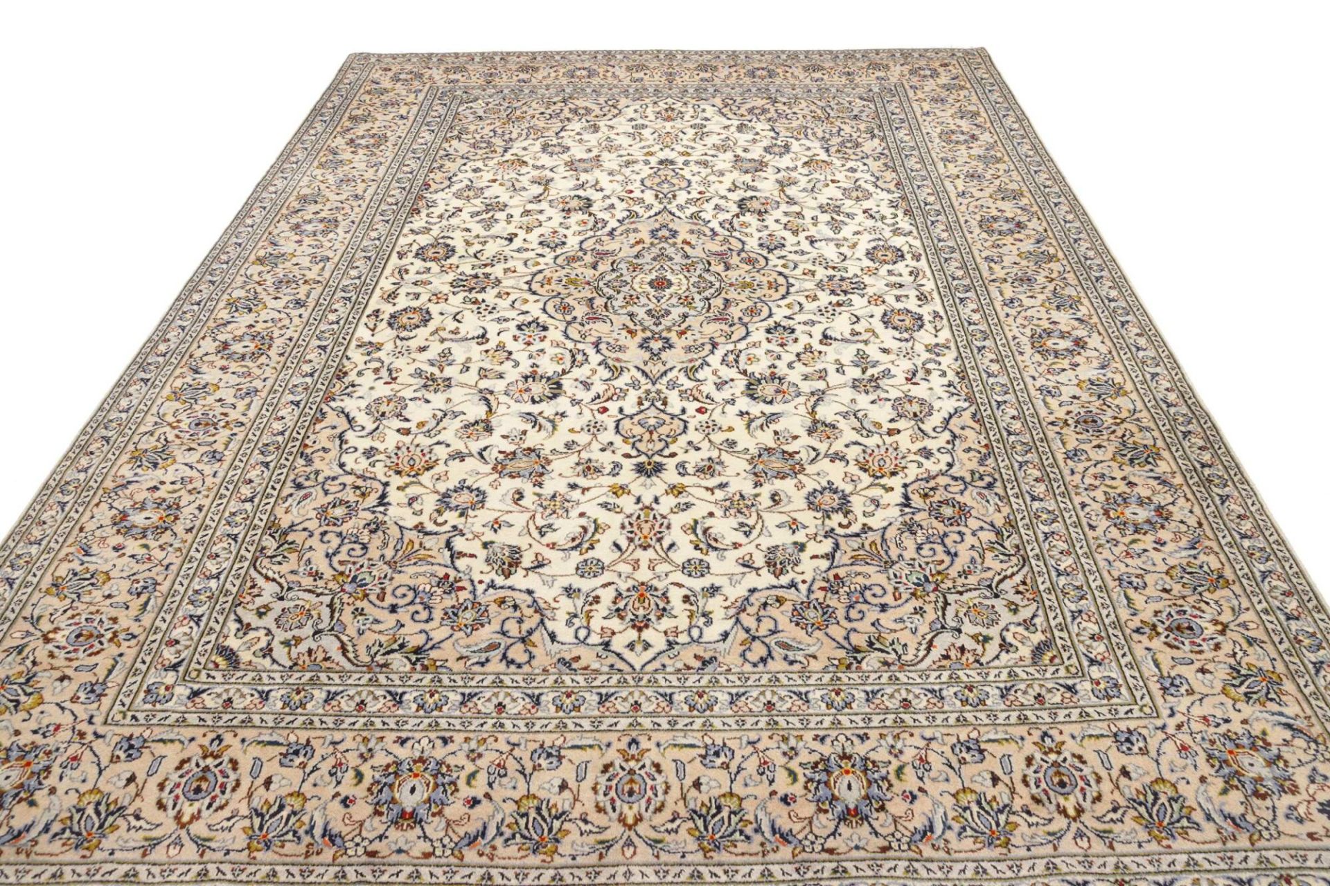 Handgeknüpfter Kashan Perserteppich, 241 × 354 cm, Wolle