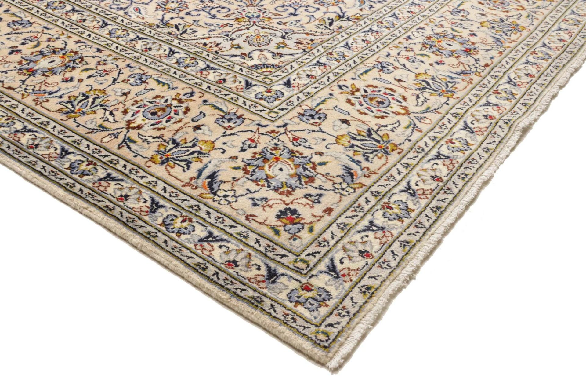 Handgeknüpfter Kashan Perserteppich, 241 × 354 cm, Wolle