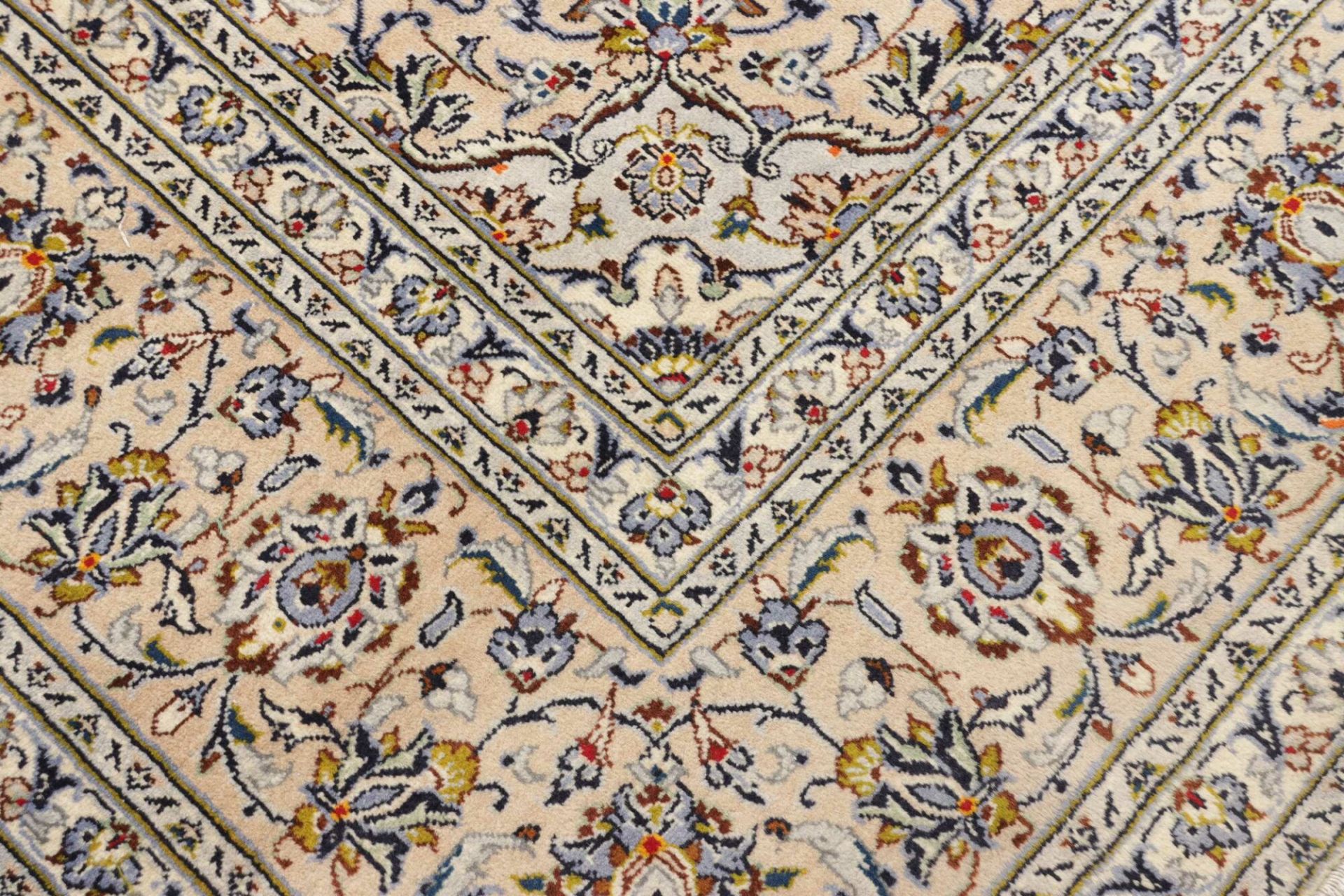 Handgeknüpfter Kashan Perserteppich, 241 × 354 cm, Wolle