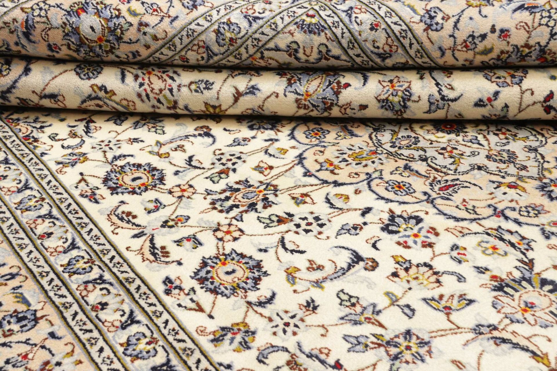 Handgeknüpfter Kashan Perserteppich, 241 × 354 cm, Wolle