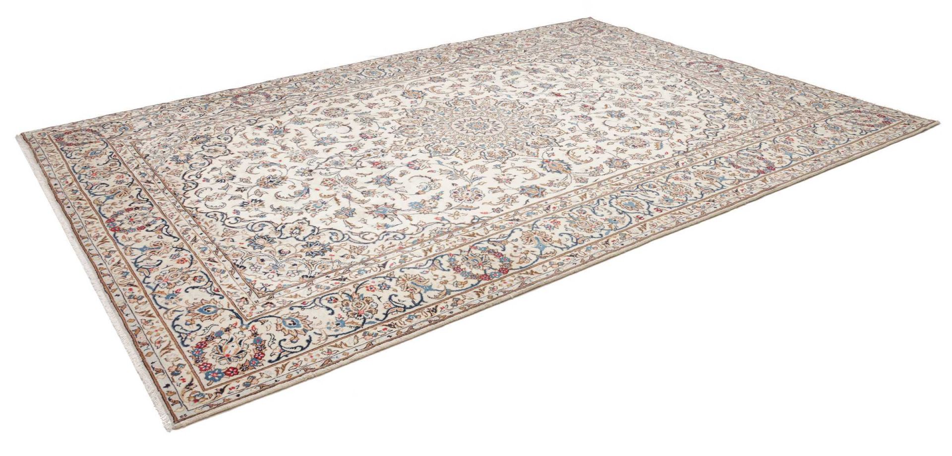 Handgeknüpfter Kashan Perserteppich, 245 × 344 cm, Wolle