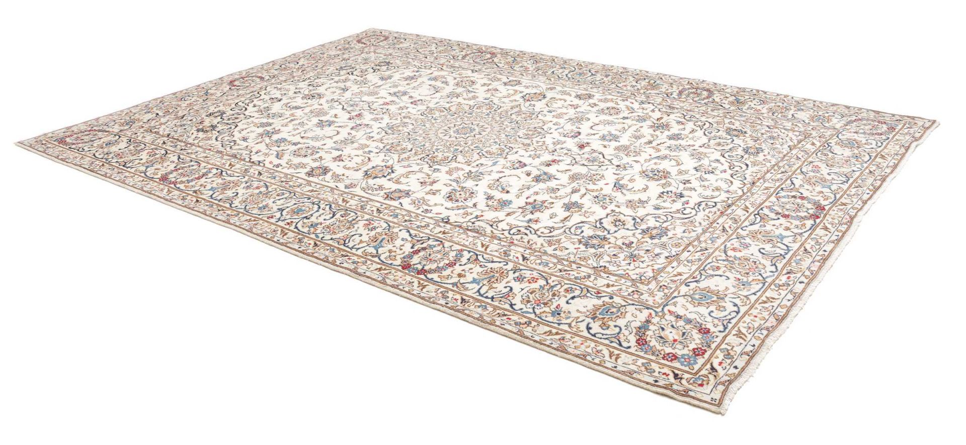 Handgeknüpfter Kashan Perserteppich, 245 × 344 cm, Wolle