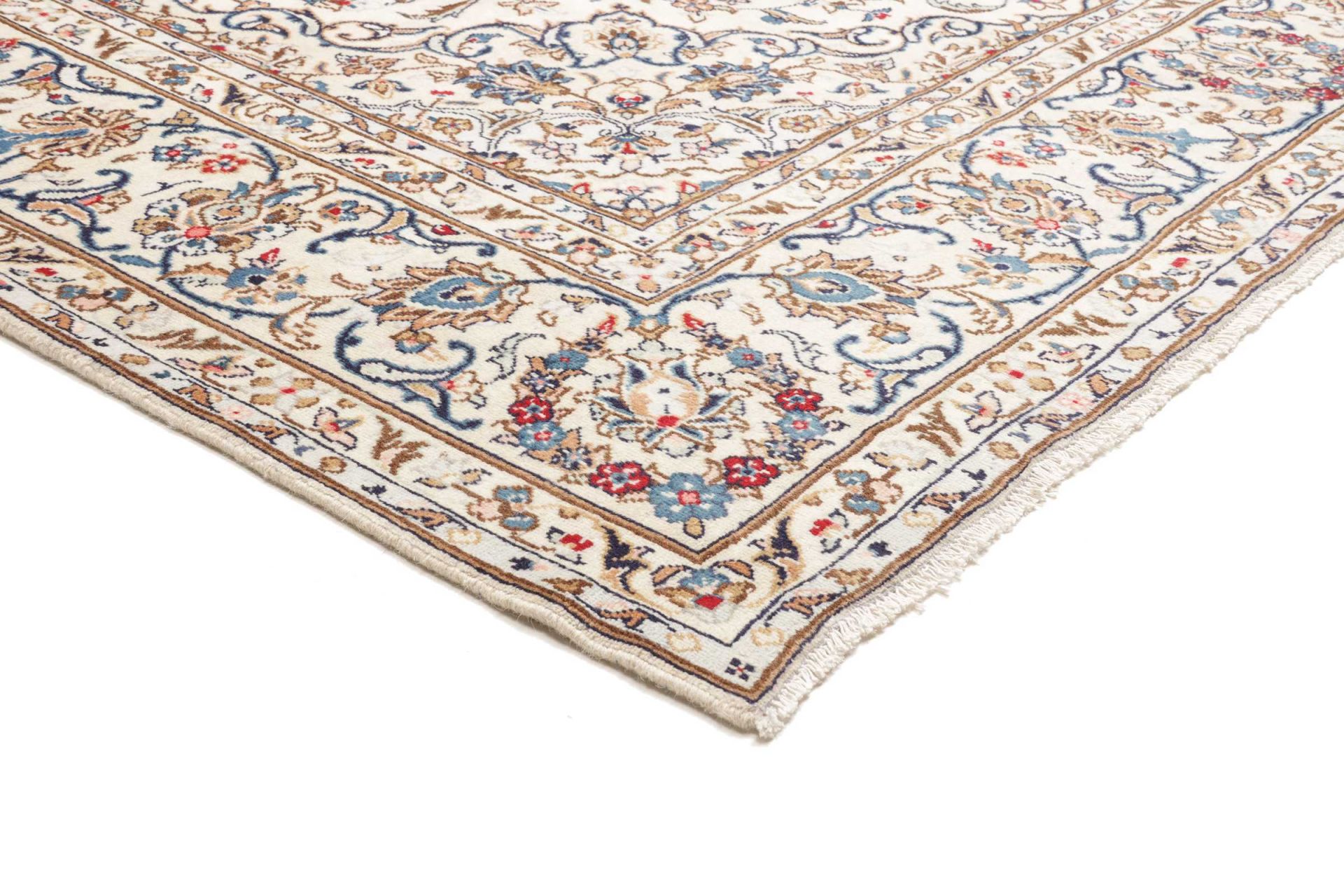 Handgeknüpfter Kashan Perserteppich, 245 × 344 cm, Wolle