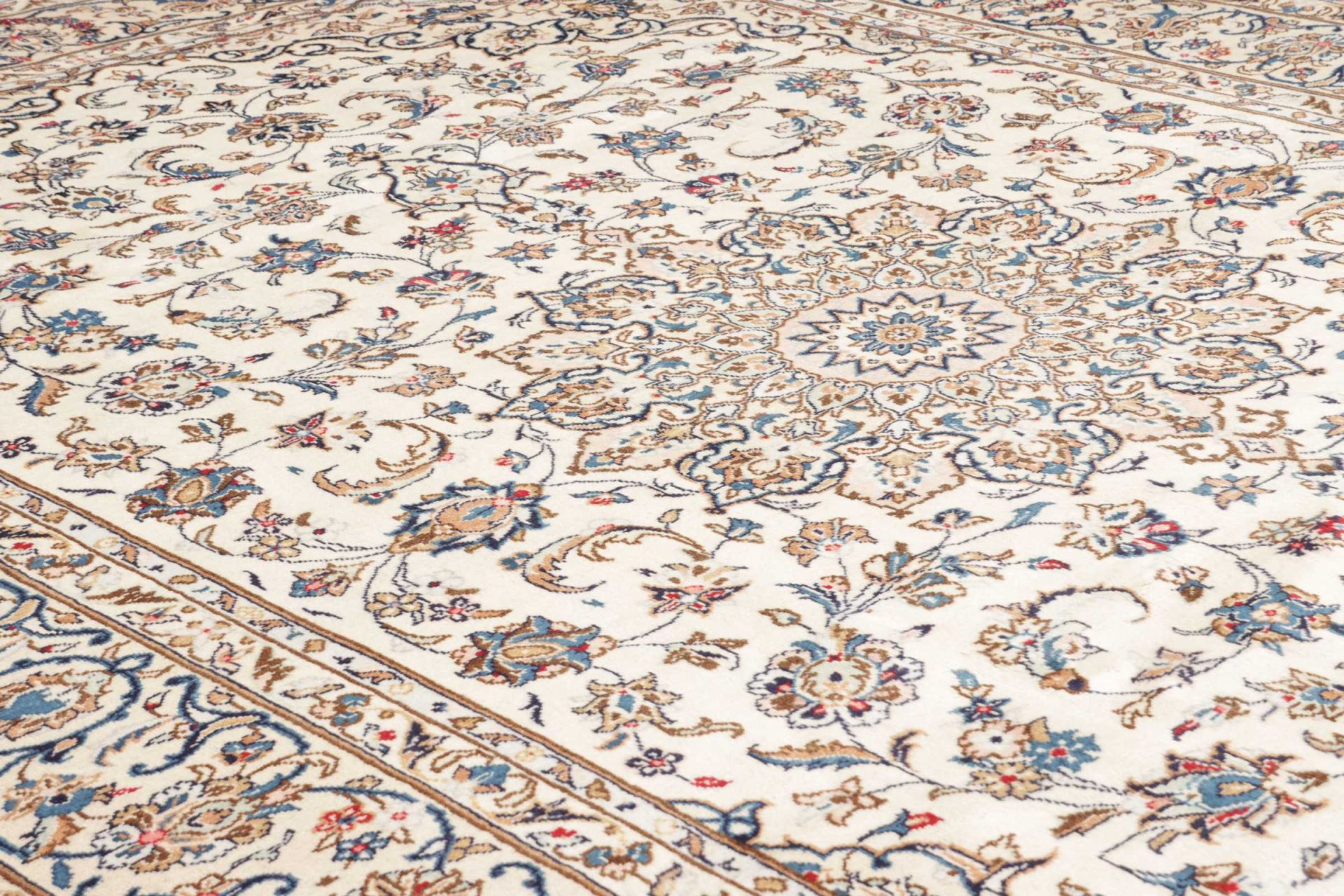 Handgeknüpfter Kashan Perserteppich, 245 × 344 cm, Wolle