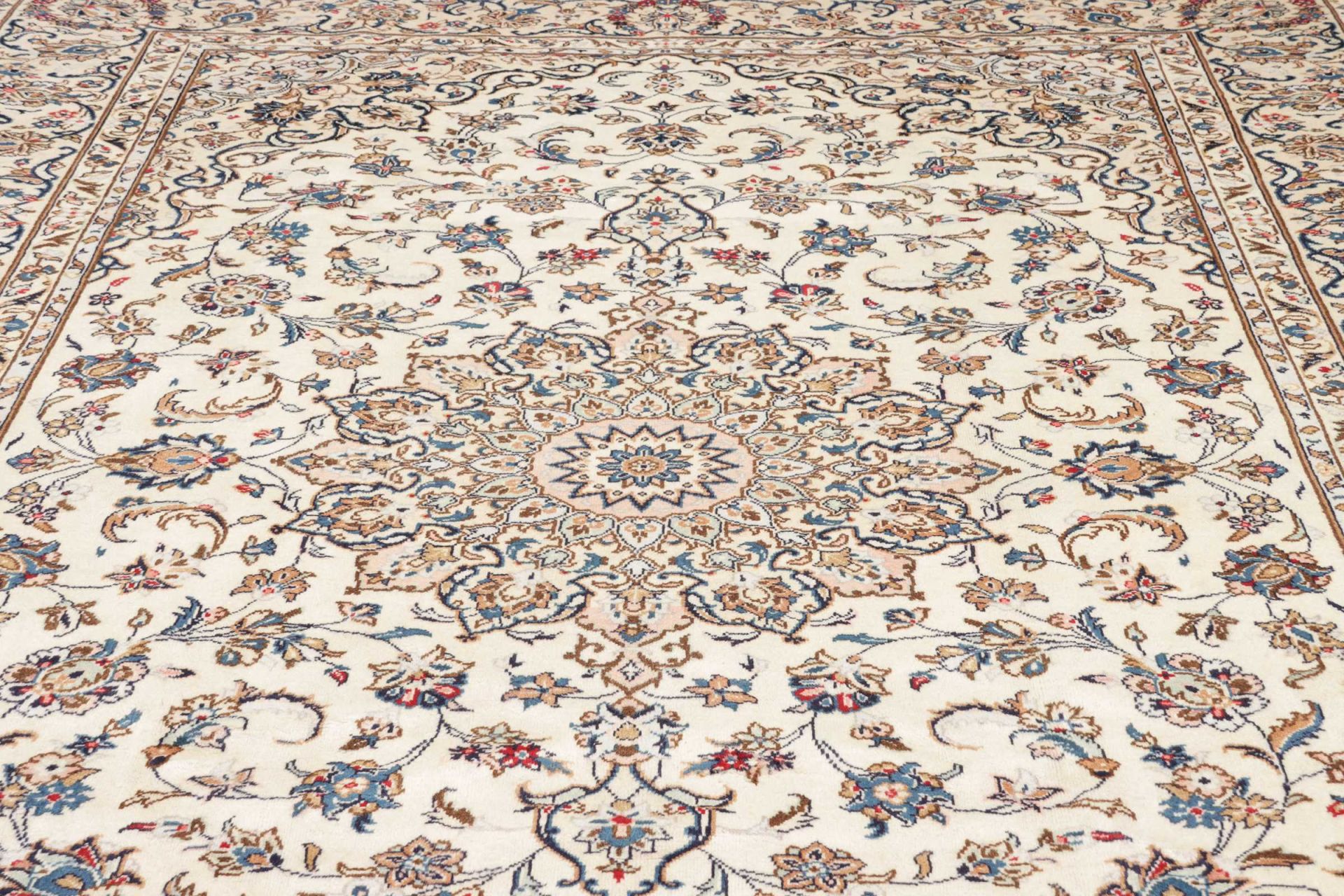 Handgeknüpfter Kashan Perserteppich, 245 × 344 cm, Wolle