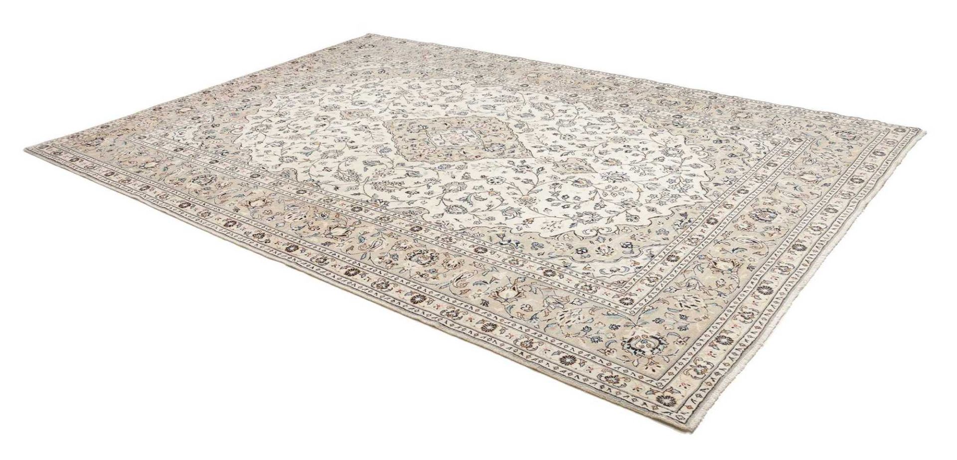 Handgeknüpfter Kashan Perserteppich, 244 × 344 cm, Wolle